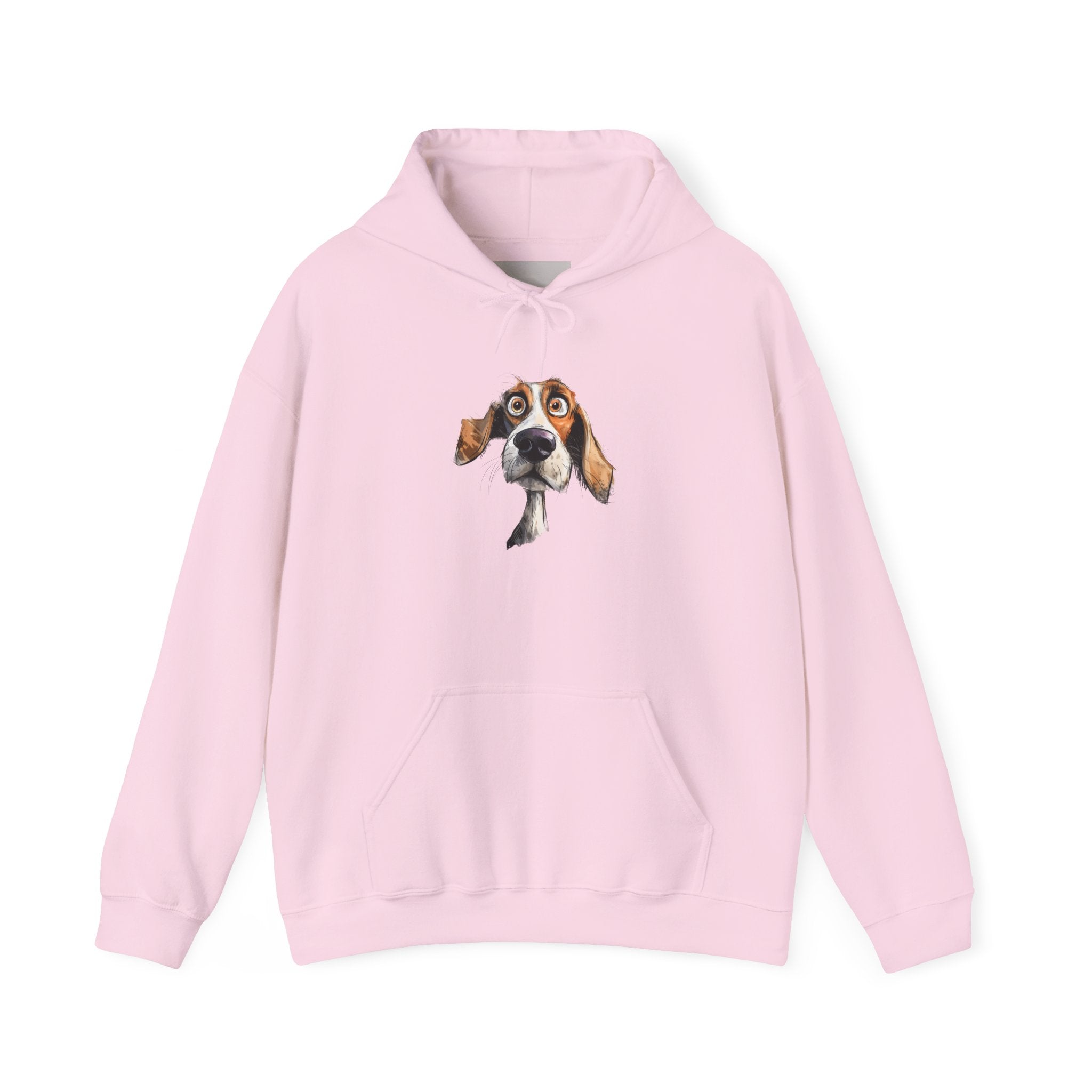 Basset Hound Portrait Hoodie - Cute Dog Face Pullover
