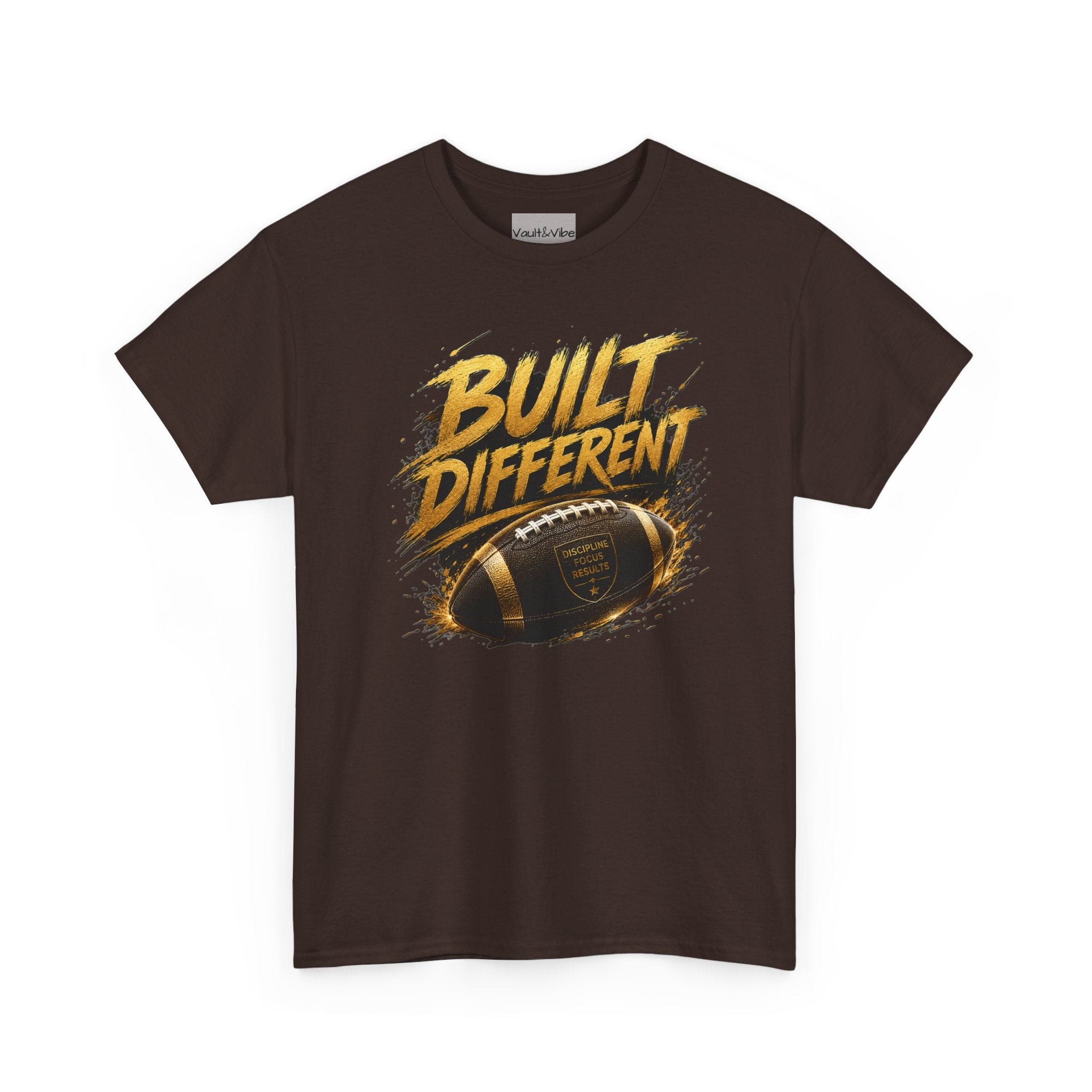 Built Different Football T-Shirt — "Built Different" Graphic Tee for Football Fans
