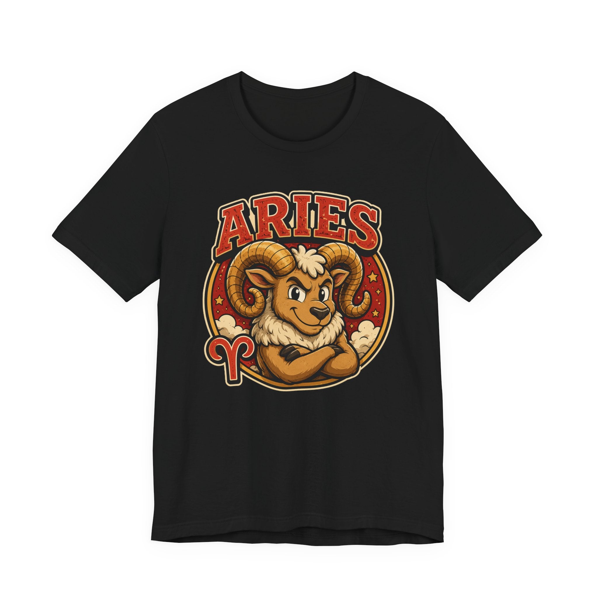 Aries Zodiac T-Shirt — Cartoon Ram Astrology Tee
