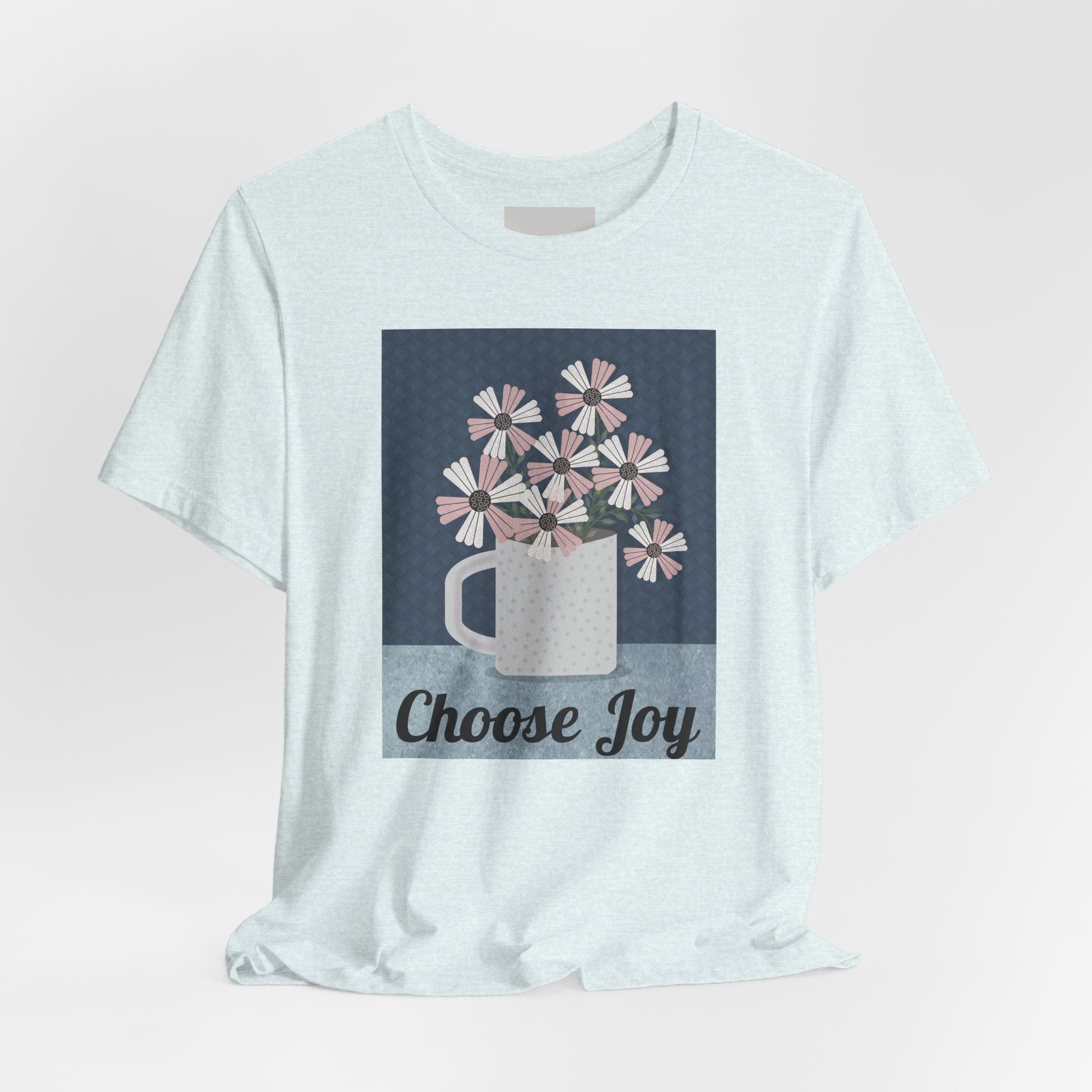 Choose Joy Floral Tee — Inspirational Graphic T‑Shirt
