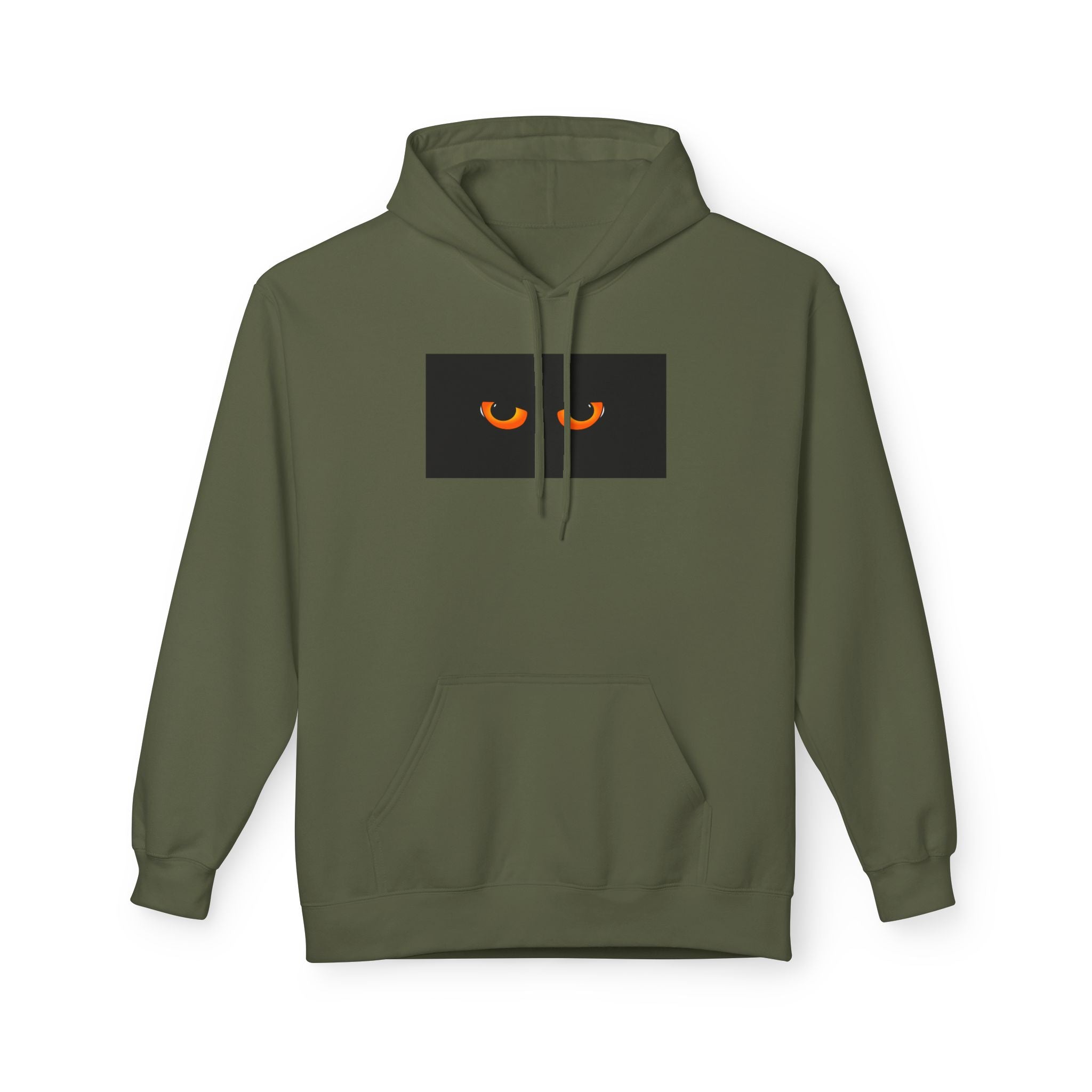 Hoodie - Peeking Cat Eyes Graphic Pullover