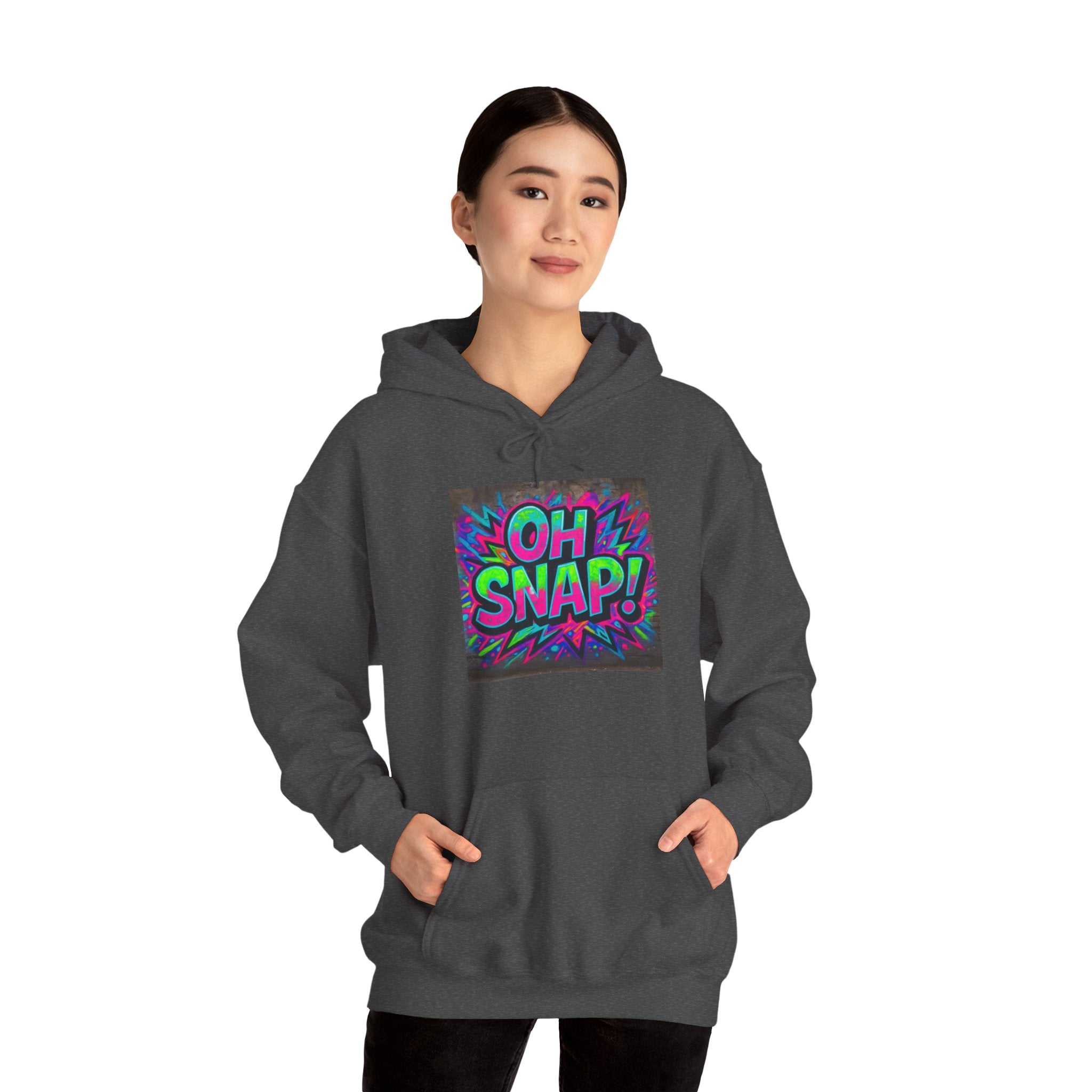 Hoodie — Retro Pop 'OH SNAP!' Graphic Pullover