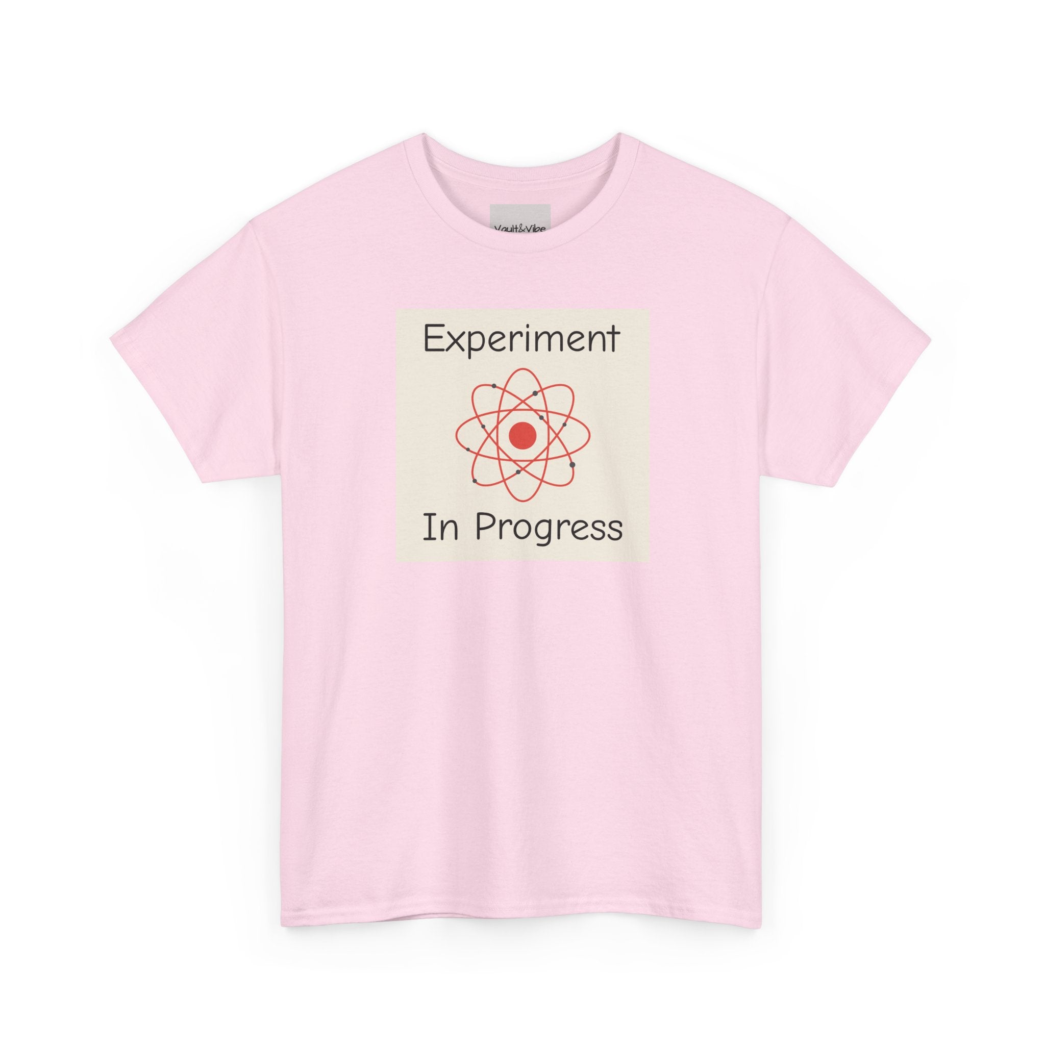 Science Graphic Tee - "Experiment In Progress" Retro Atom Design