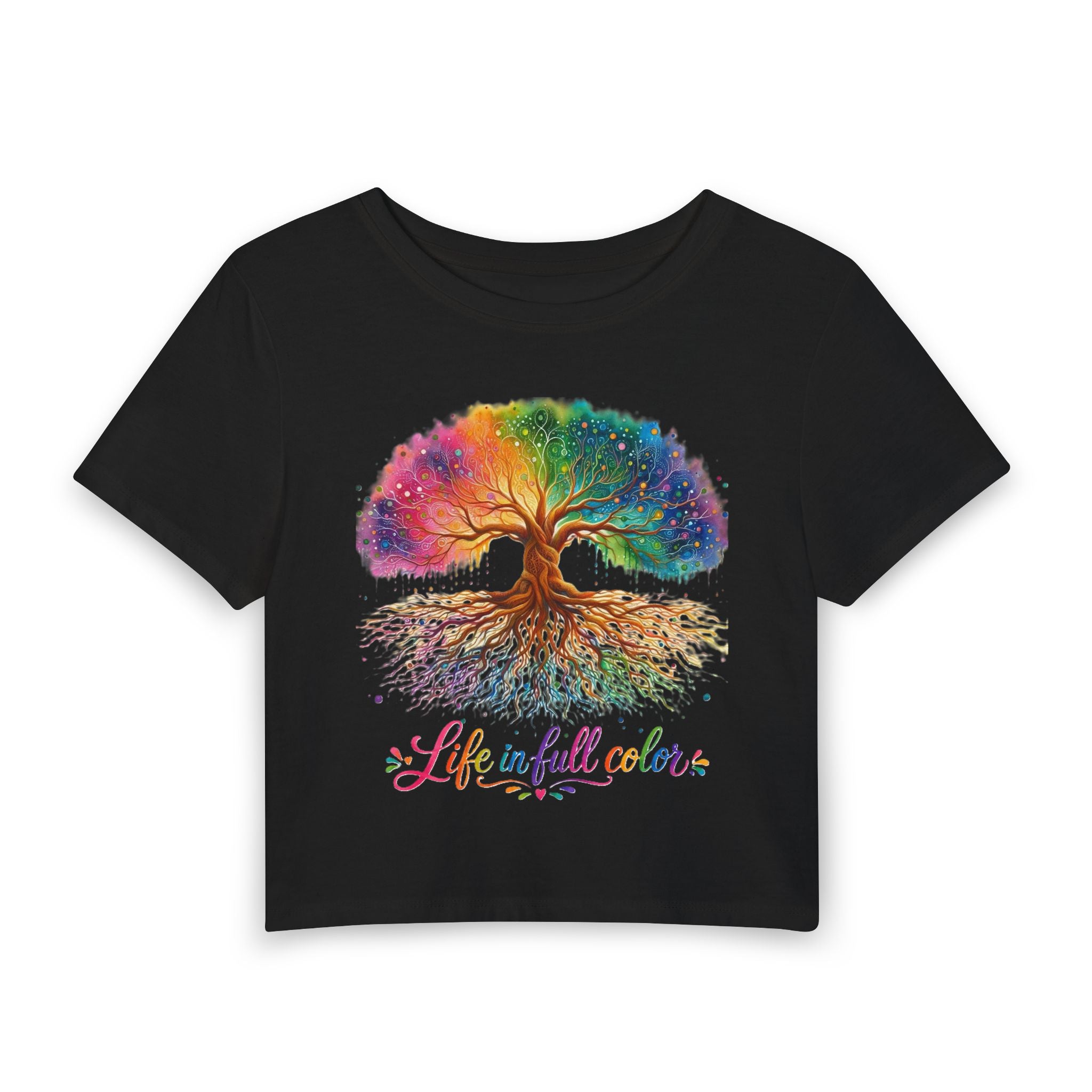Life in Full Color Tree Crop Tee