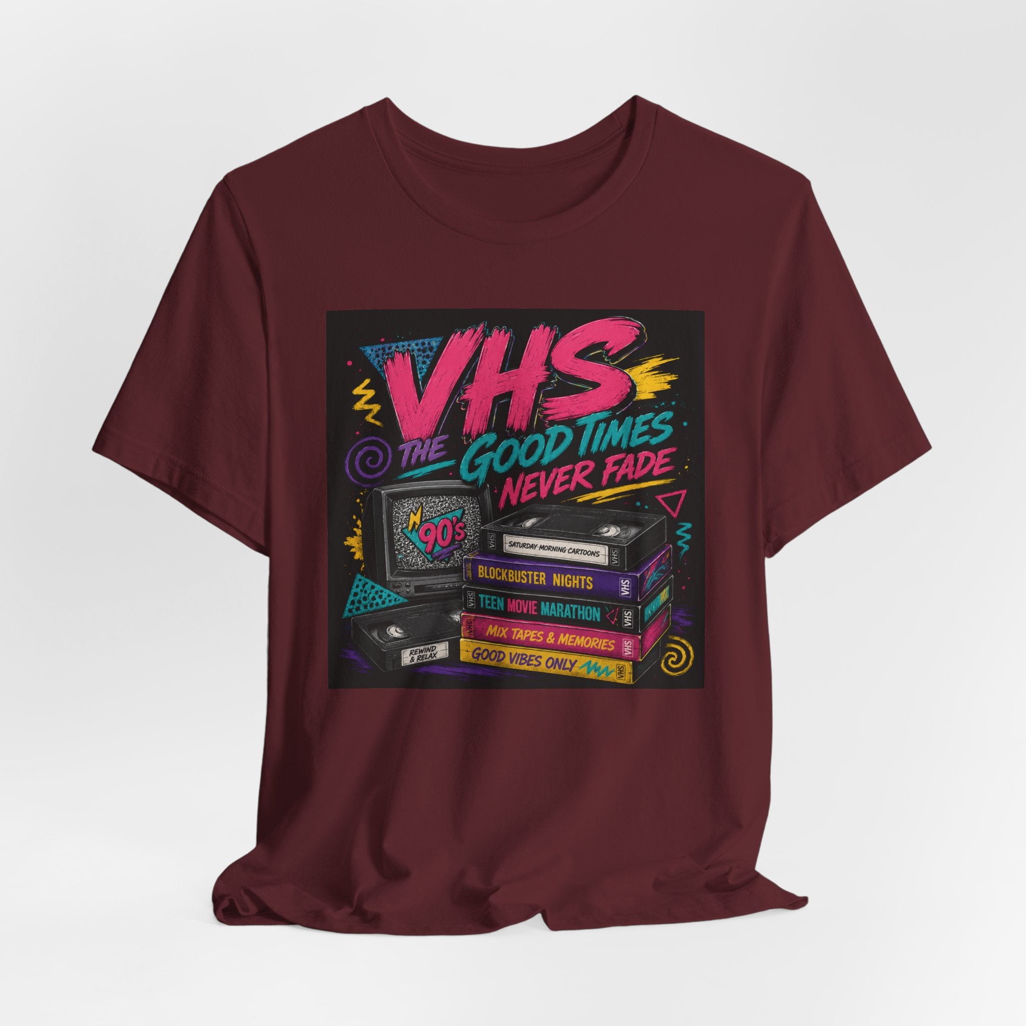 VHS The Good Times Never Fade T-Shirt — Retro 80s/90s Nostalgia Tee