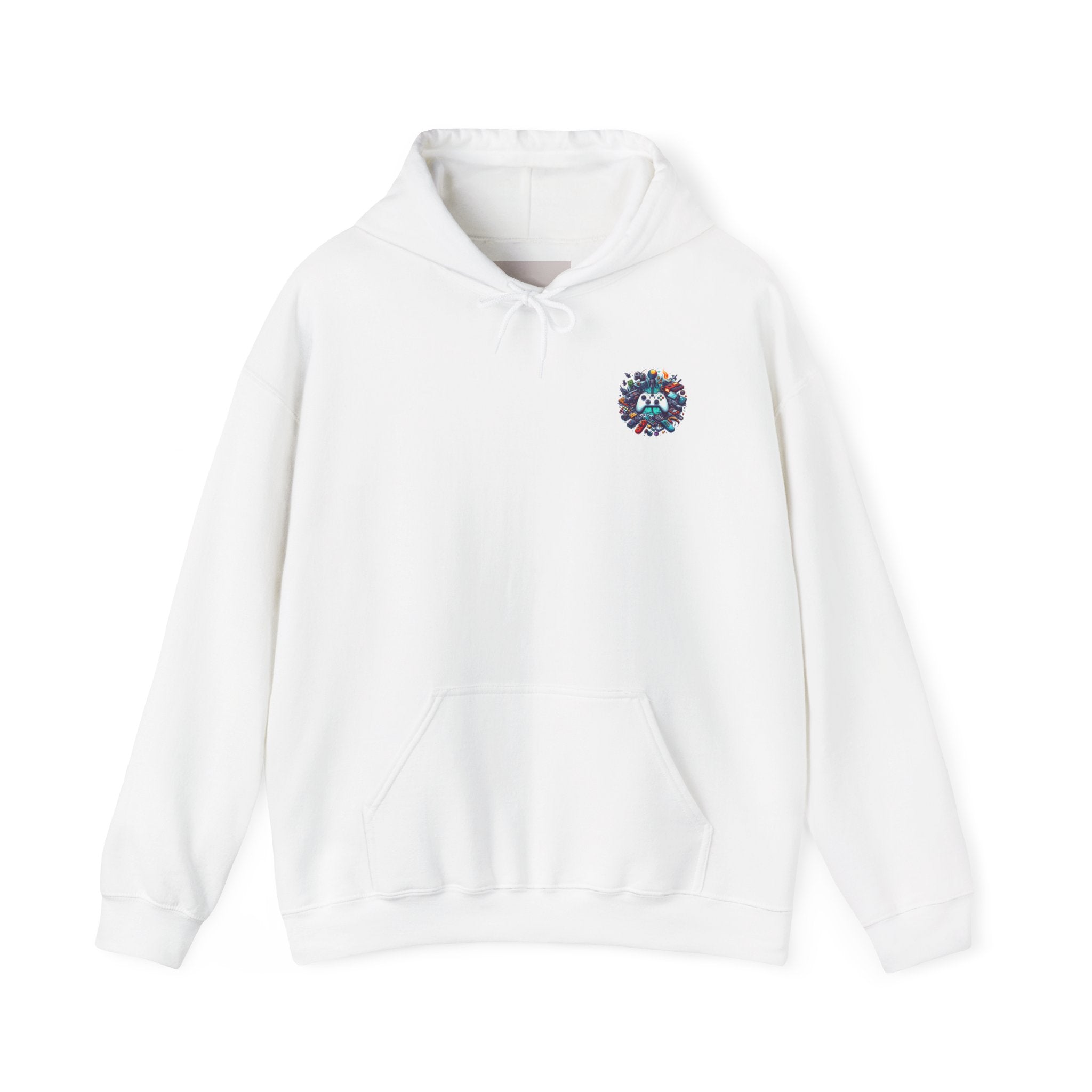 Gamer Gear Hoodie — Retro Controller & Console Icons Graphic