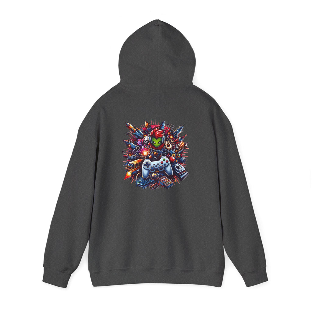 Gaming Controls Graphic Hoodie — Retro Console Controller Gamer Sweatshirt