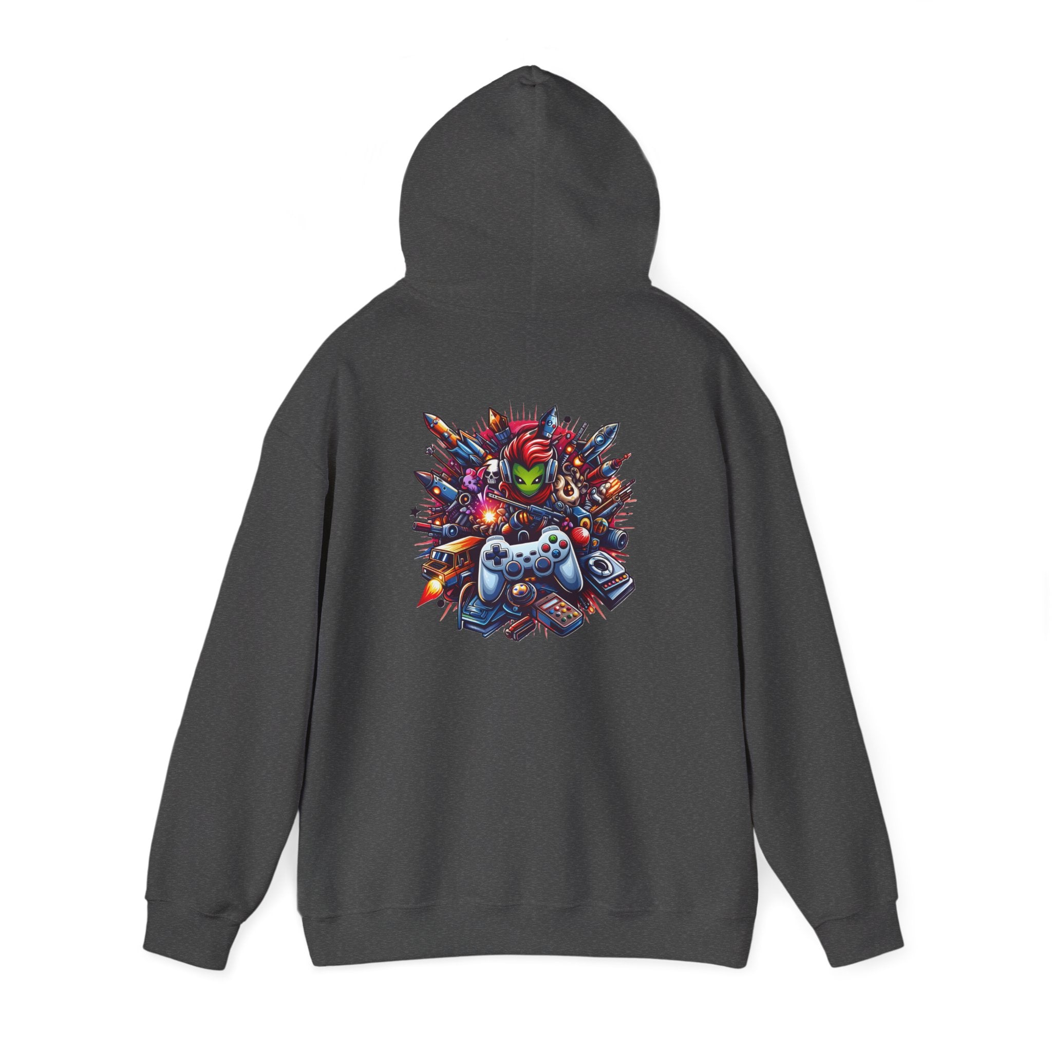 Gaming Controls Graphic Hoodie — Retro Console Controller Gamer Sweatshirt