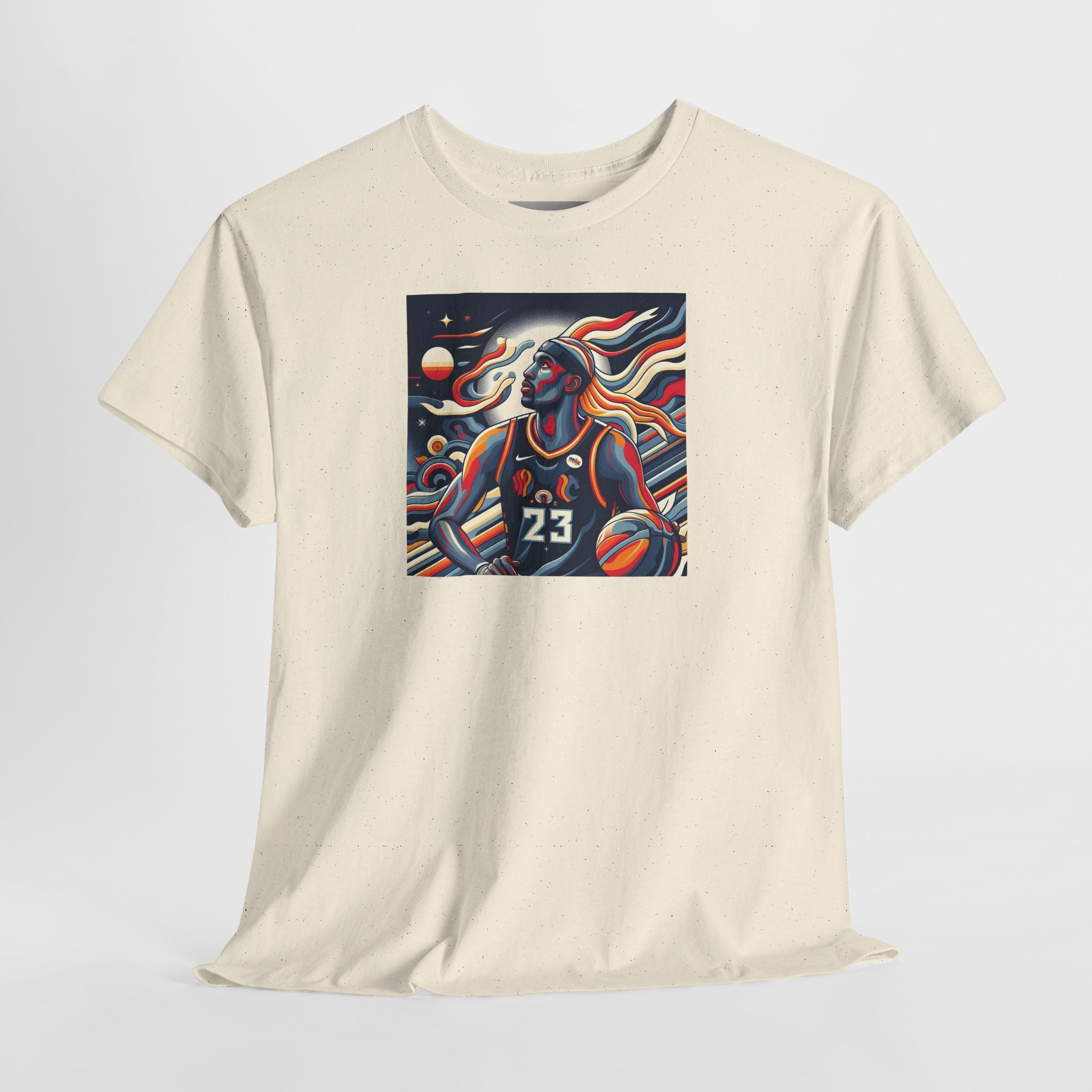 Basketball Art Tee — Abstract Player Illustration ("23")