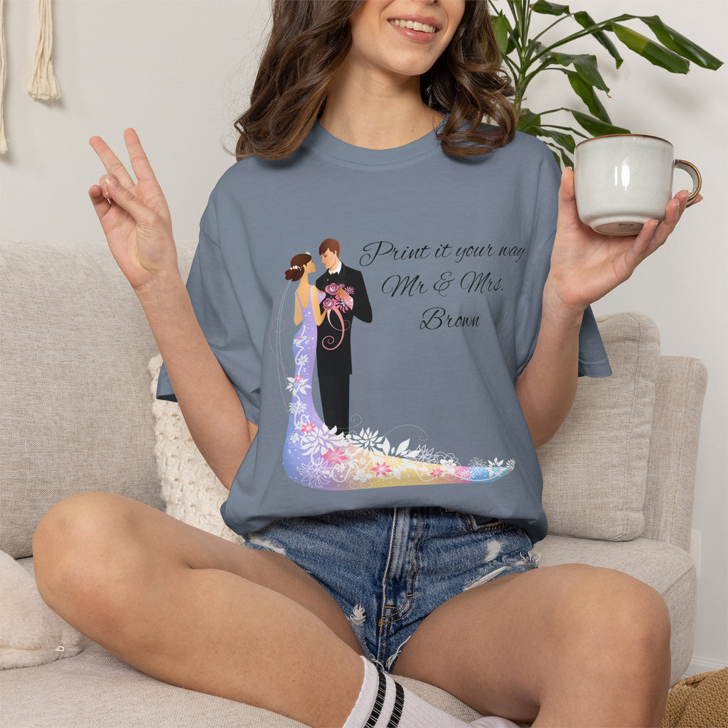 Wedding Couple T-Shirt — 'From This Moment Mr. & Mrs.' Bridal Tee