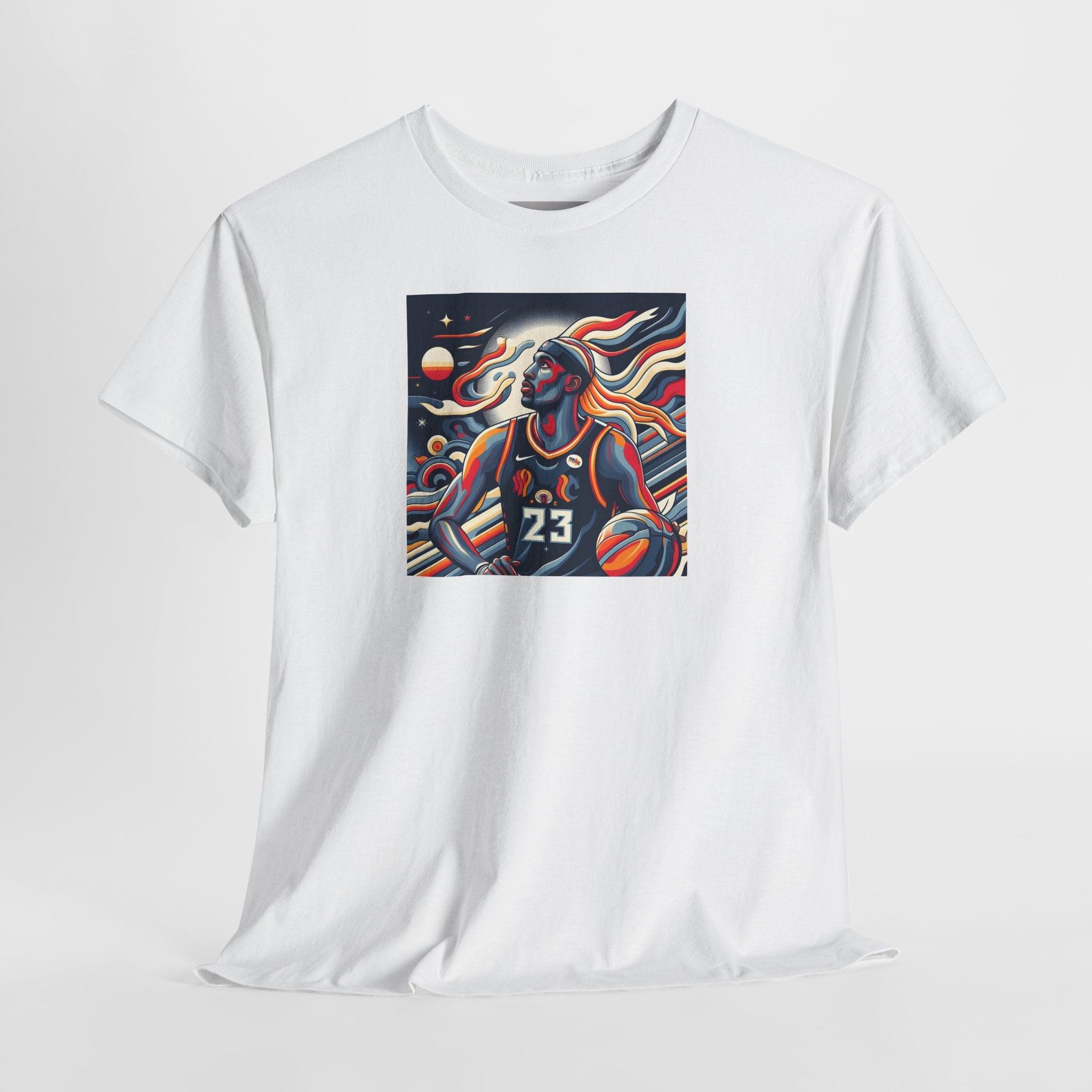 Basketball Art Tee — Abstract Player Illustration ("23")
