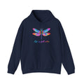 Dragonfly Hoodie — 'Life in Full Color' Watercolor Dragonfly Pullover