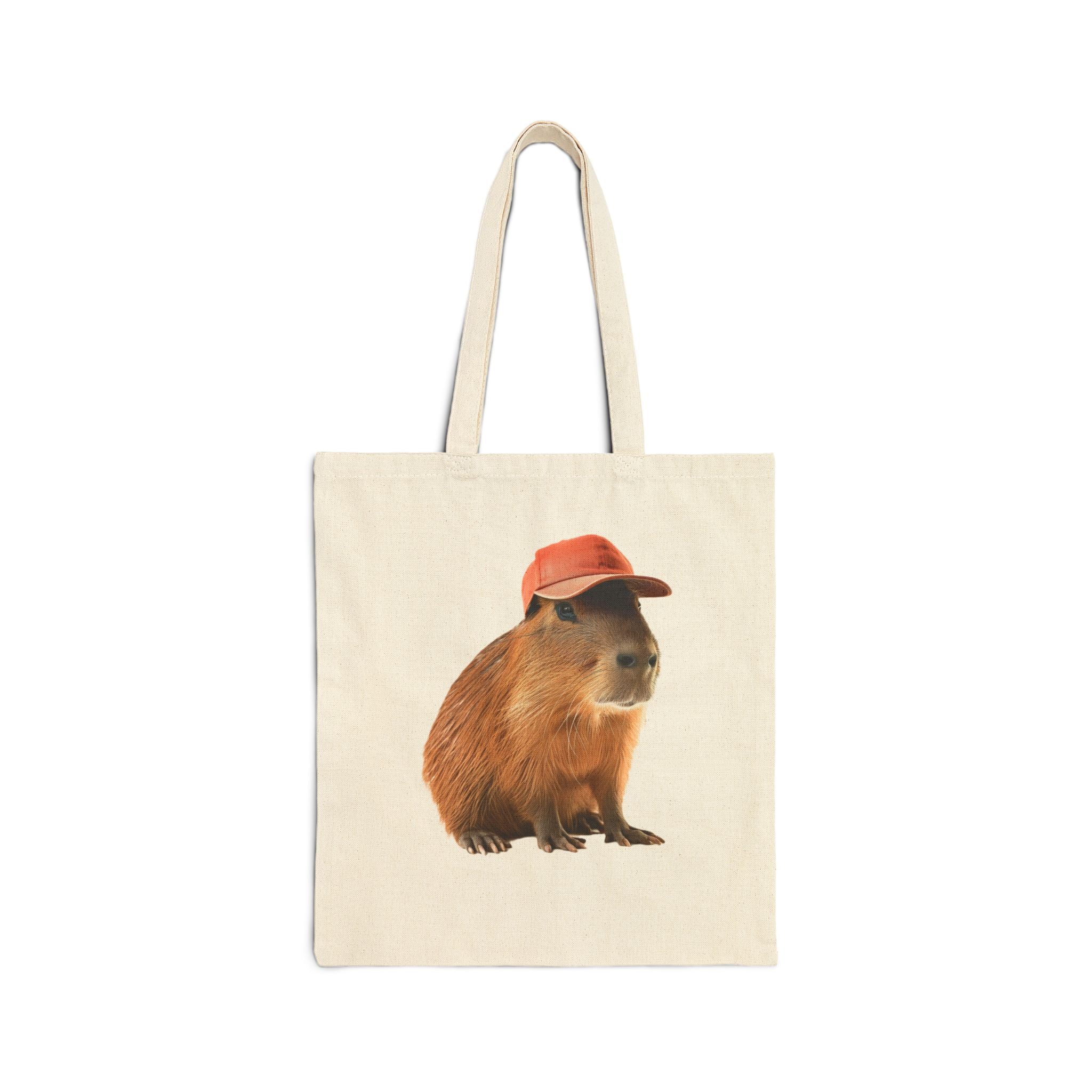 Capybara in Red Cap Tote Bag