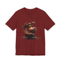 Coffee Splash Tee — Artistic Coffee Cup Wave Graphic T-Shirt