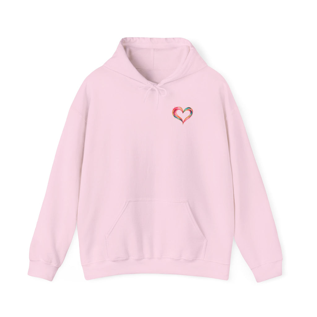 Be Unapologetically You Hoodie — Rainbow Heart Graphic Sweatshirt