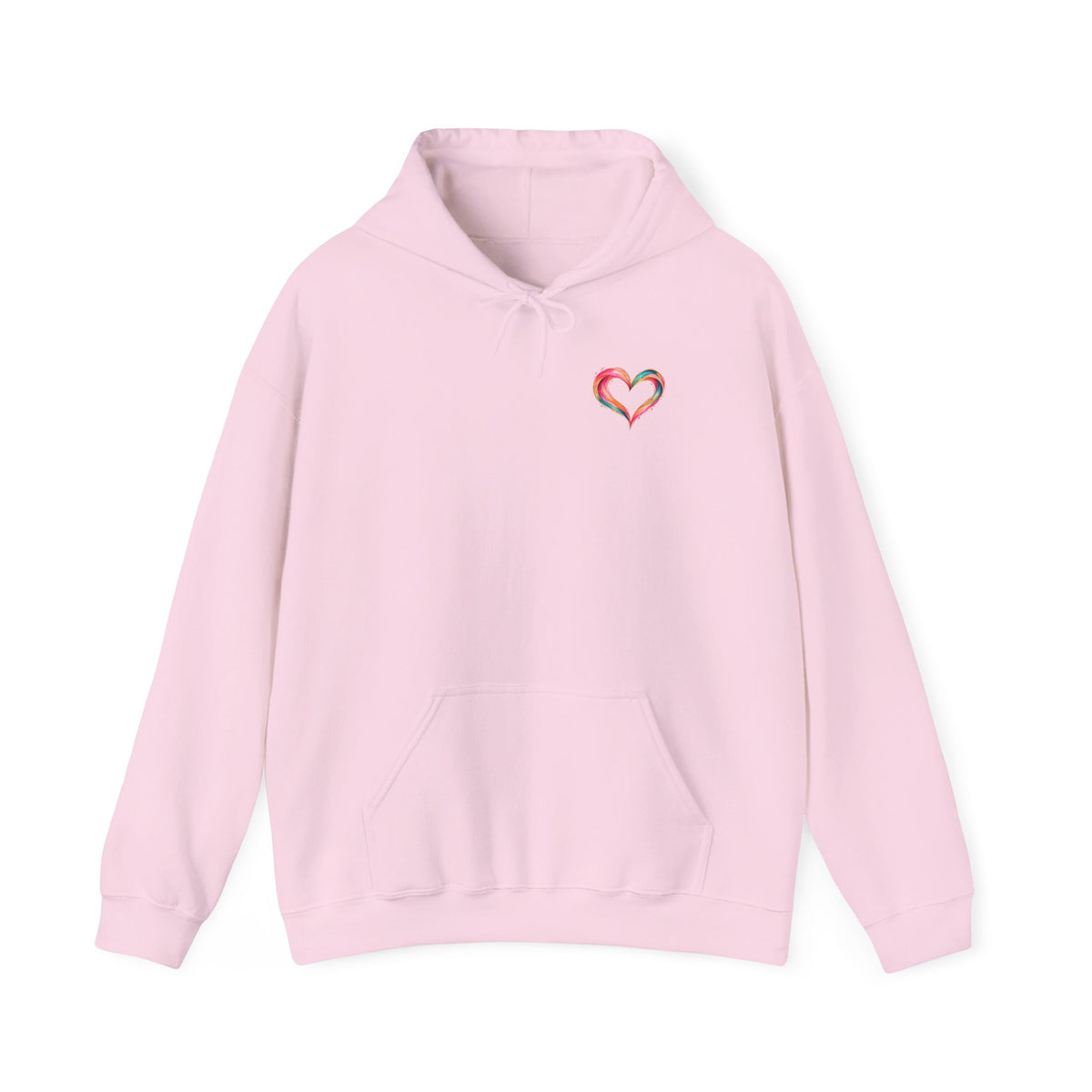 Be Unapologetically You Hoodie — Rainbow Heart Graphic Sweatshirt