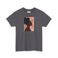 Women’s Silhouette Tee - Minimalist Afro Portrait Graphic Shirt