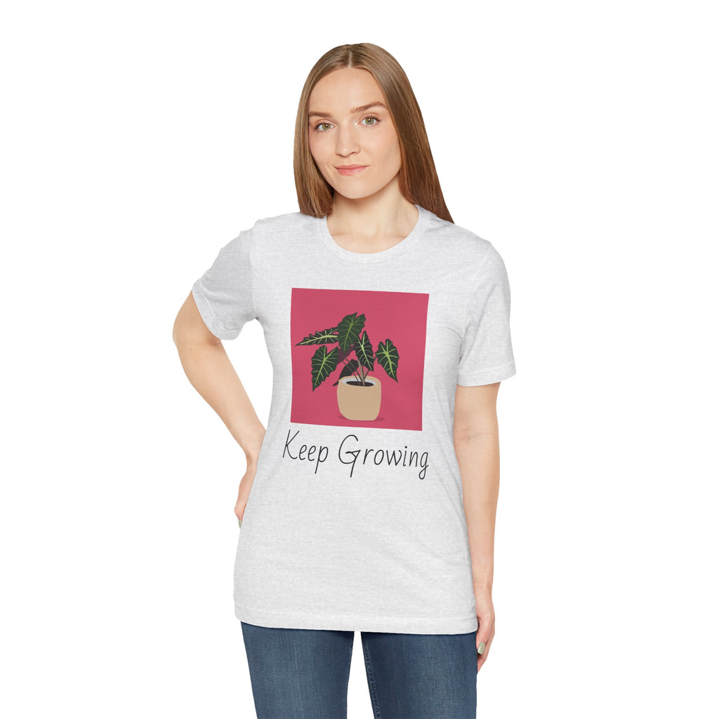 Keep Growing Plant Tee — Botanical Graphic T‑Shirt