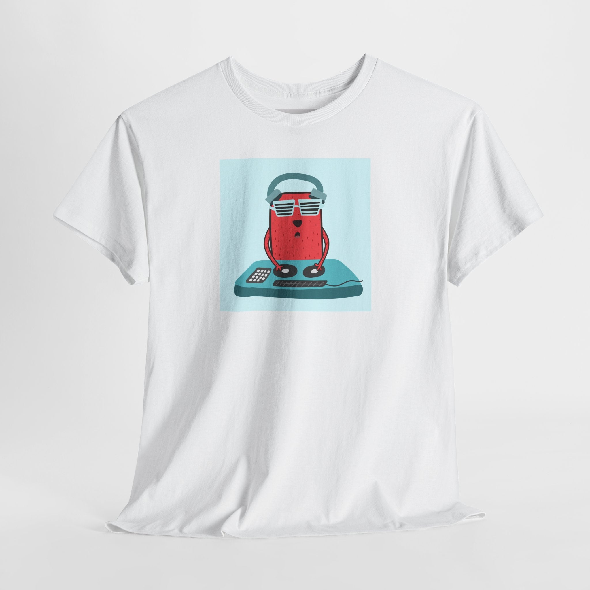 Retro Gamer Cat T-Shirt — Cute Cat with Headphones & Game Controller Tee