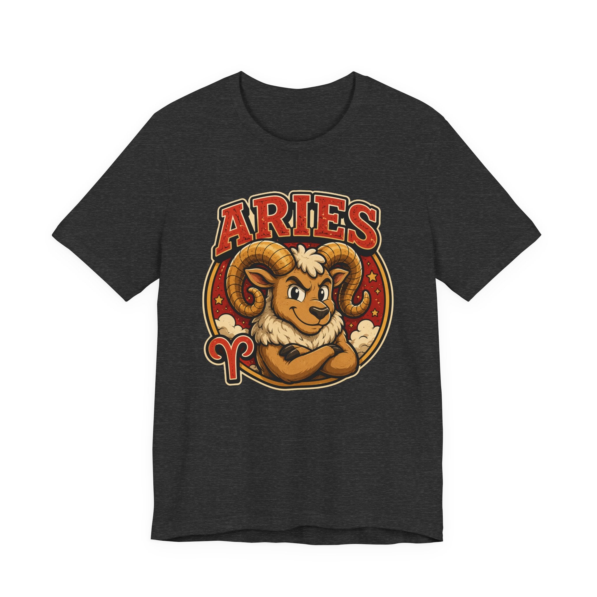 Aries Zodiac T-Shirt — Cartoon Ram Astrology Tee