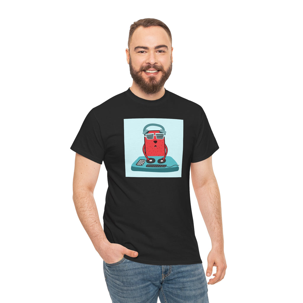 Retro Gamer Cat T-Shirt — Cute Cat with Headphones & Game Controller Tee