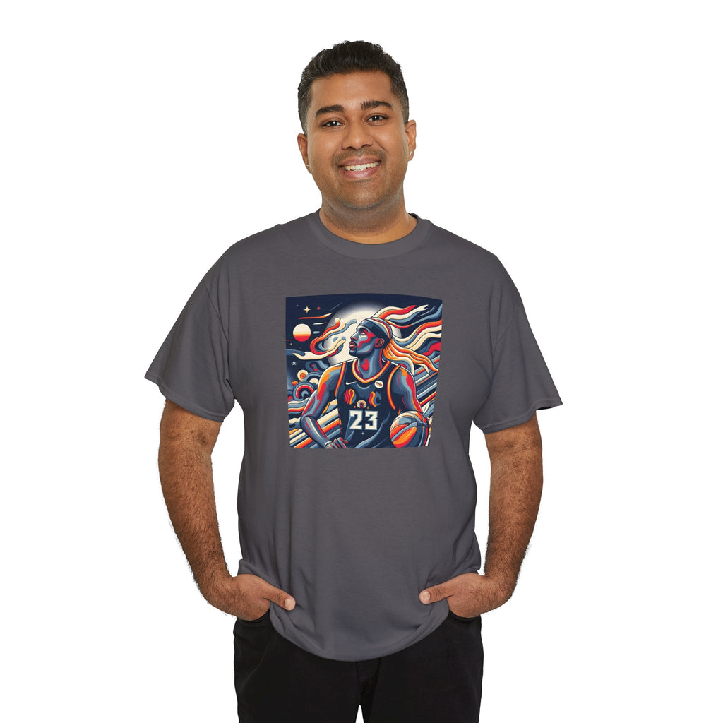 Basketball Art Tee — Abstract Player Illustration ("23")