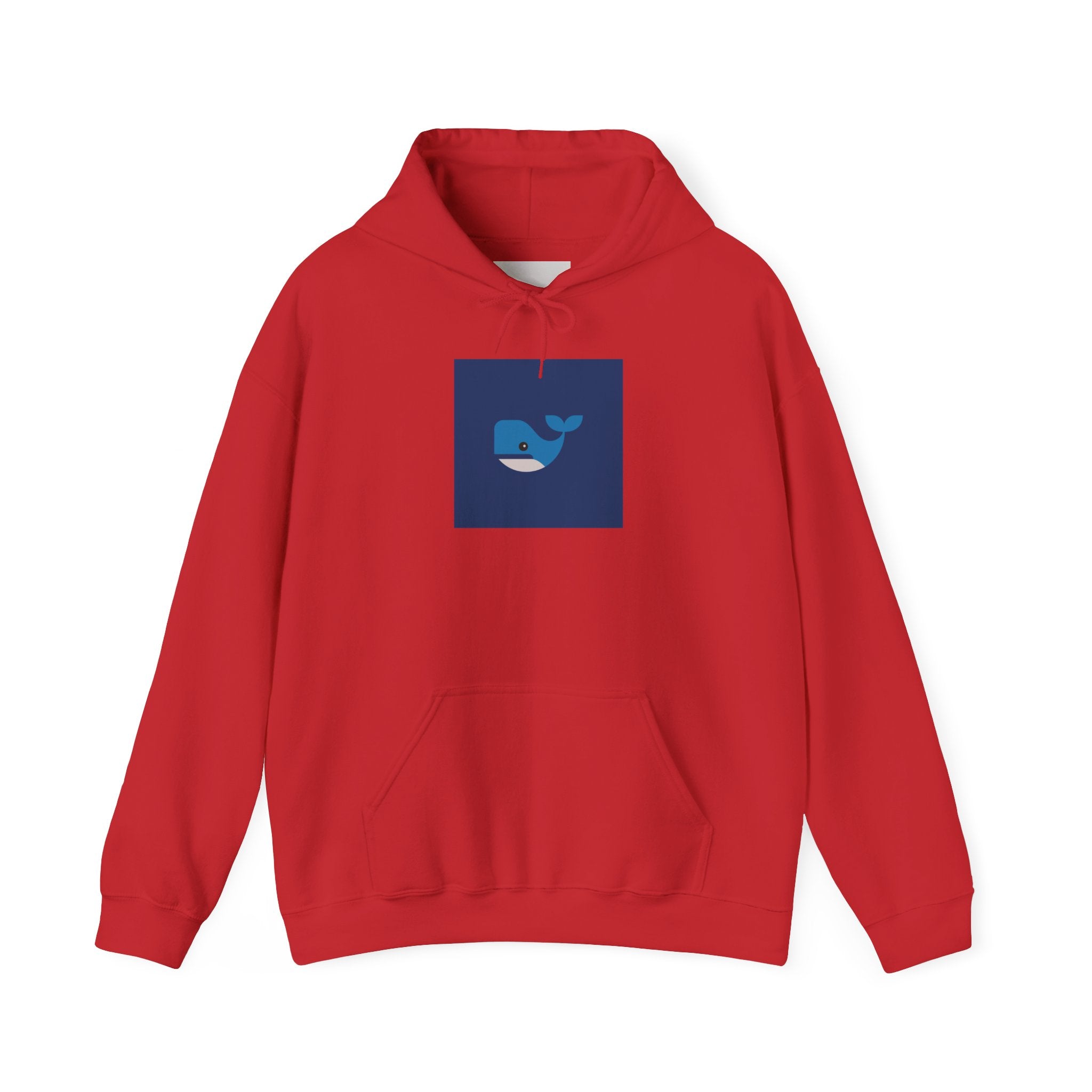 Blue Whale Graphic Hoodie — Cute Minimal Ocean Whale Pullover