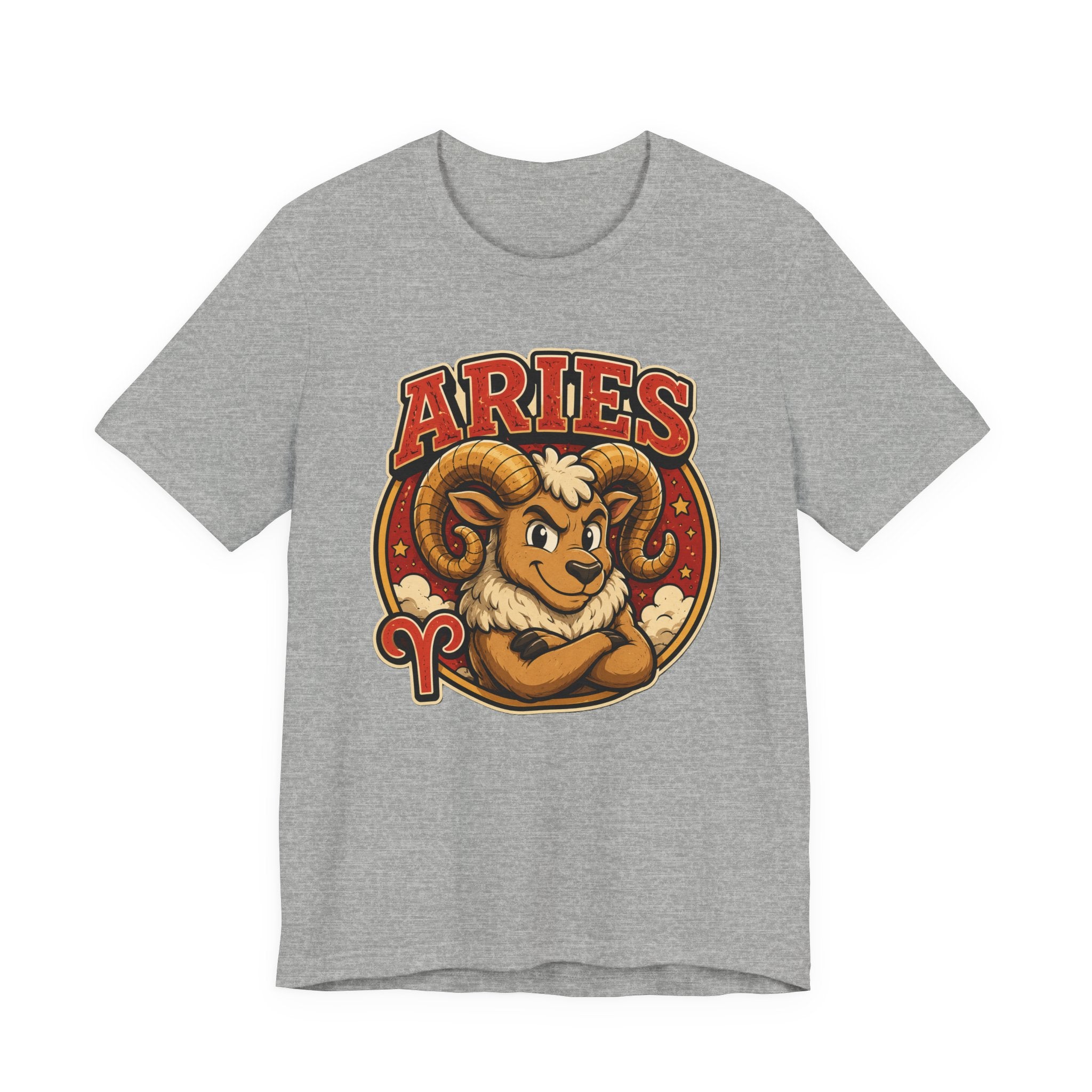 Aries Zodiac T-Shirt — Cartoon Ram Astrology Tee