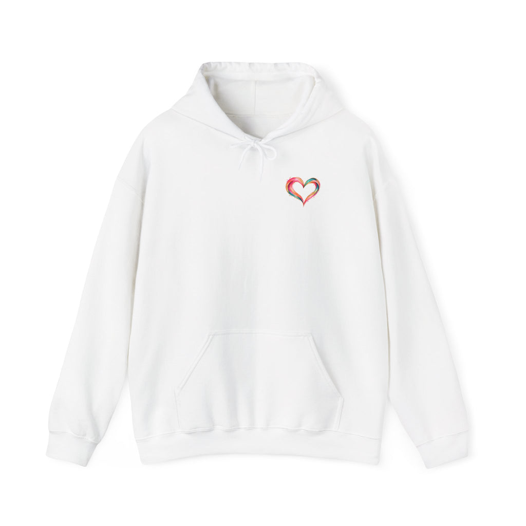 Be Unapologetically You Hoodie — Rainbow Heart Graphic Sweatshirt