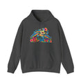 Sea Turtle Floral Hoodie – “Life Is Full Color” Tropical Graphic Sweatshirt