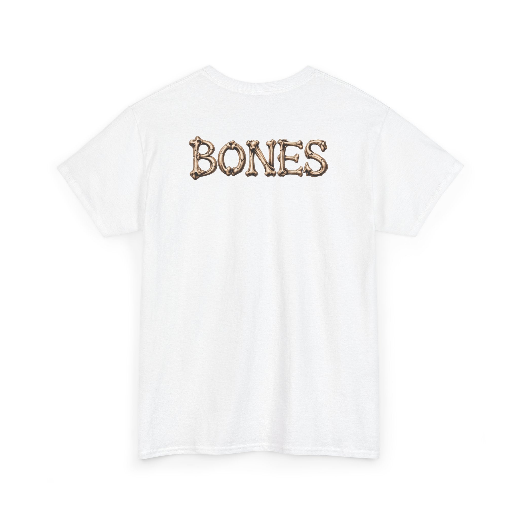Skull Graphic Tee — 'Bones' Backprint Horror Skull T-Shirt