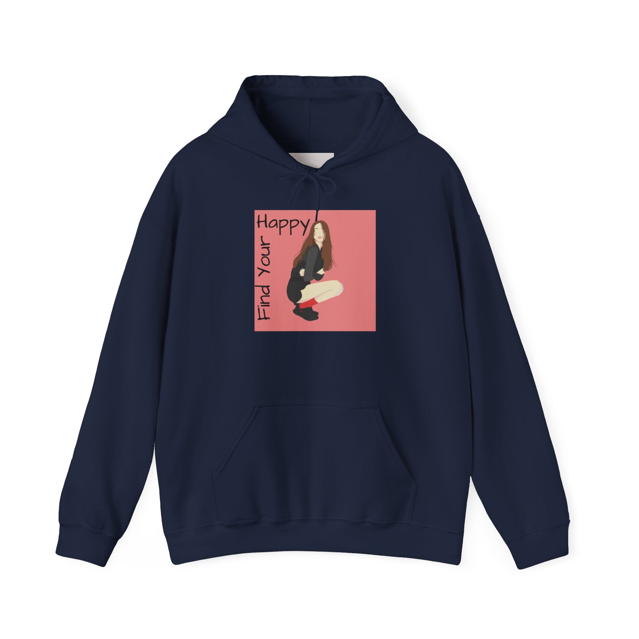 Find Your Happy Hoodie — Cozy Graphic Positive Vibes Sweatshirt