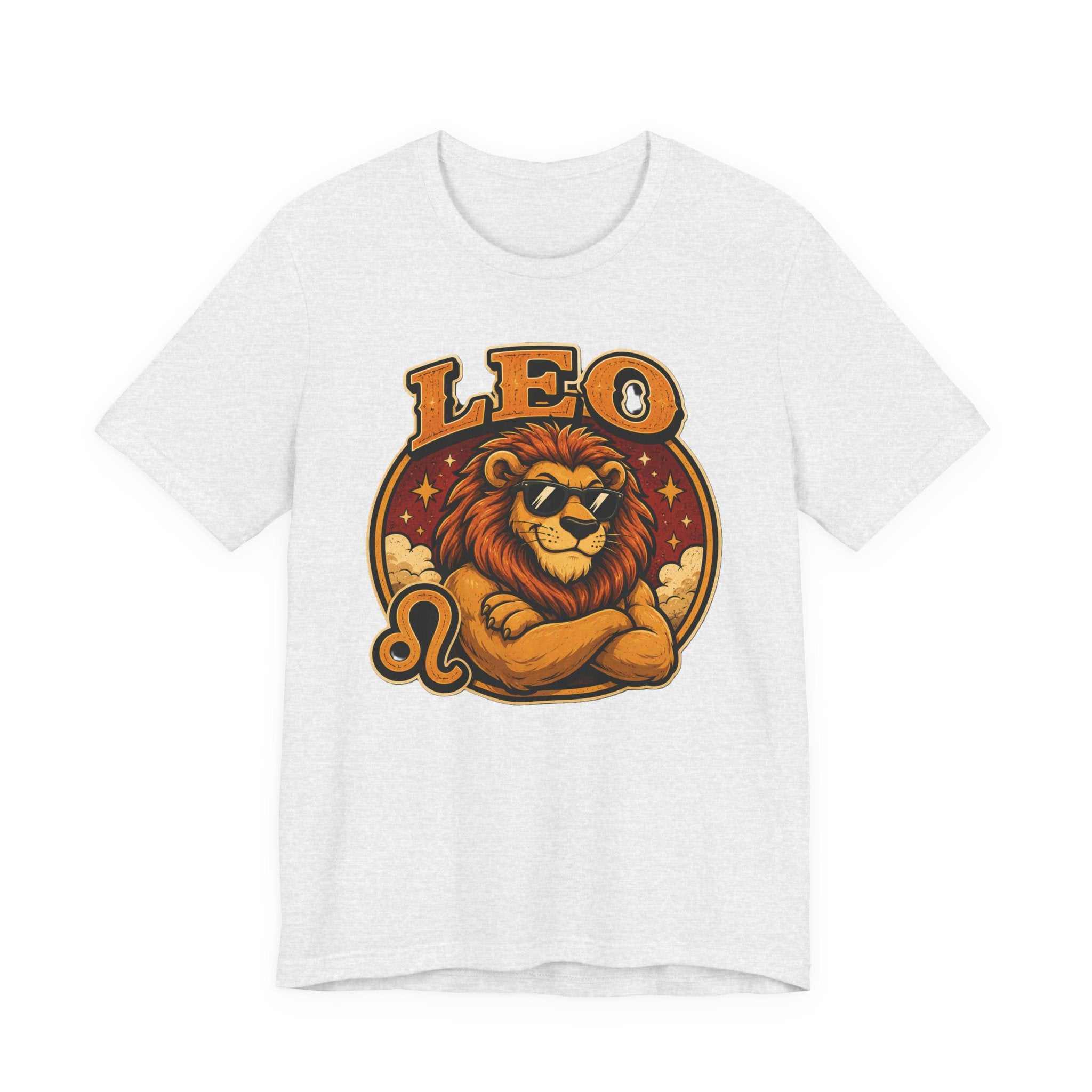 Leo Zodiac T‑Shirt — Retro Lion Astrology Tee (Leo Symbol)
