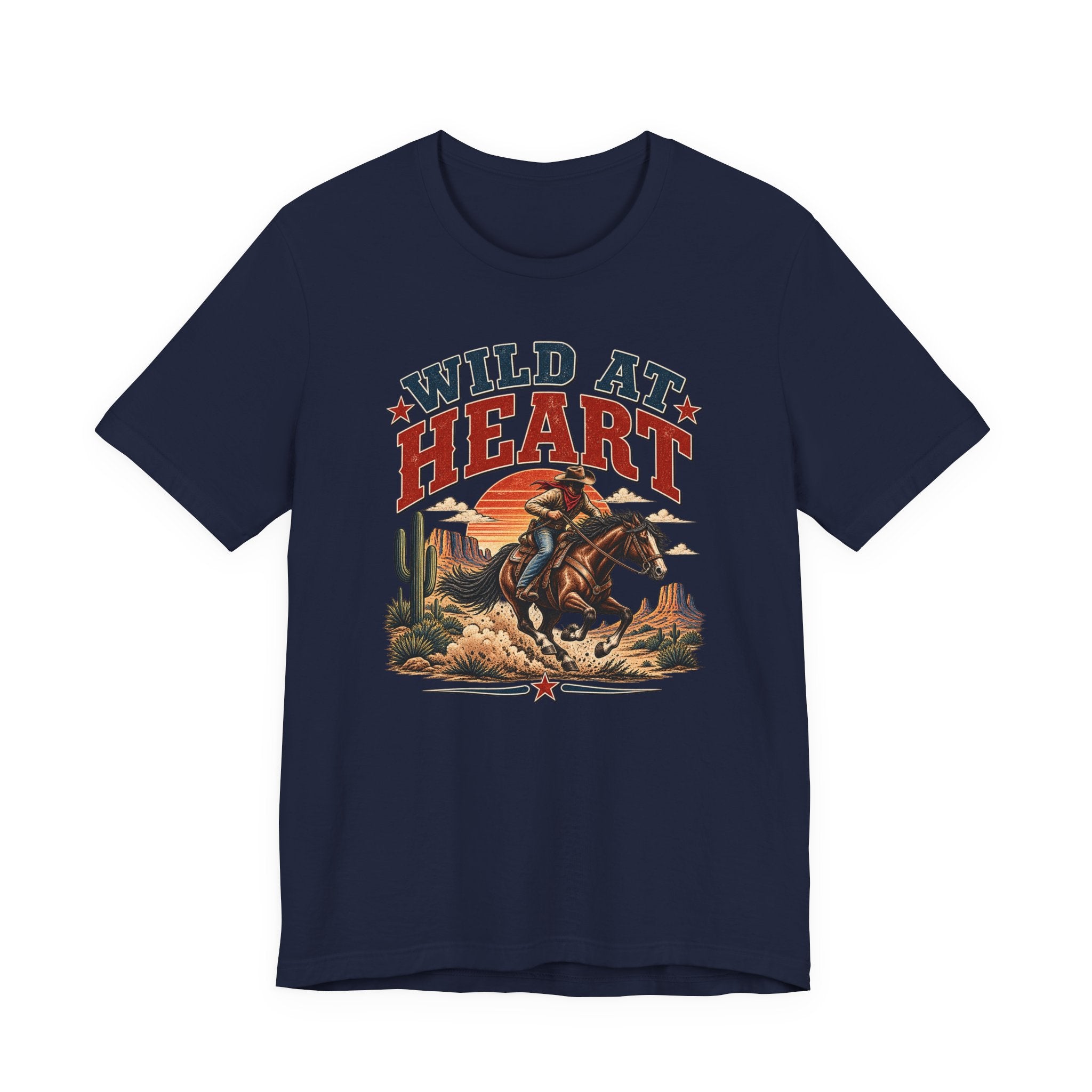 Wild at Heart Cowboy T-Shirt – Western Rodeo Graphic Tee