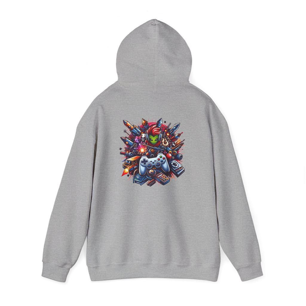 Gaming Controls Graphic Hoodie — Retro Console Controller Gamer Sweatshirt