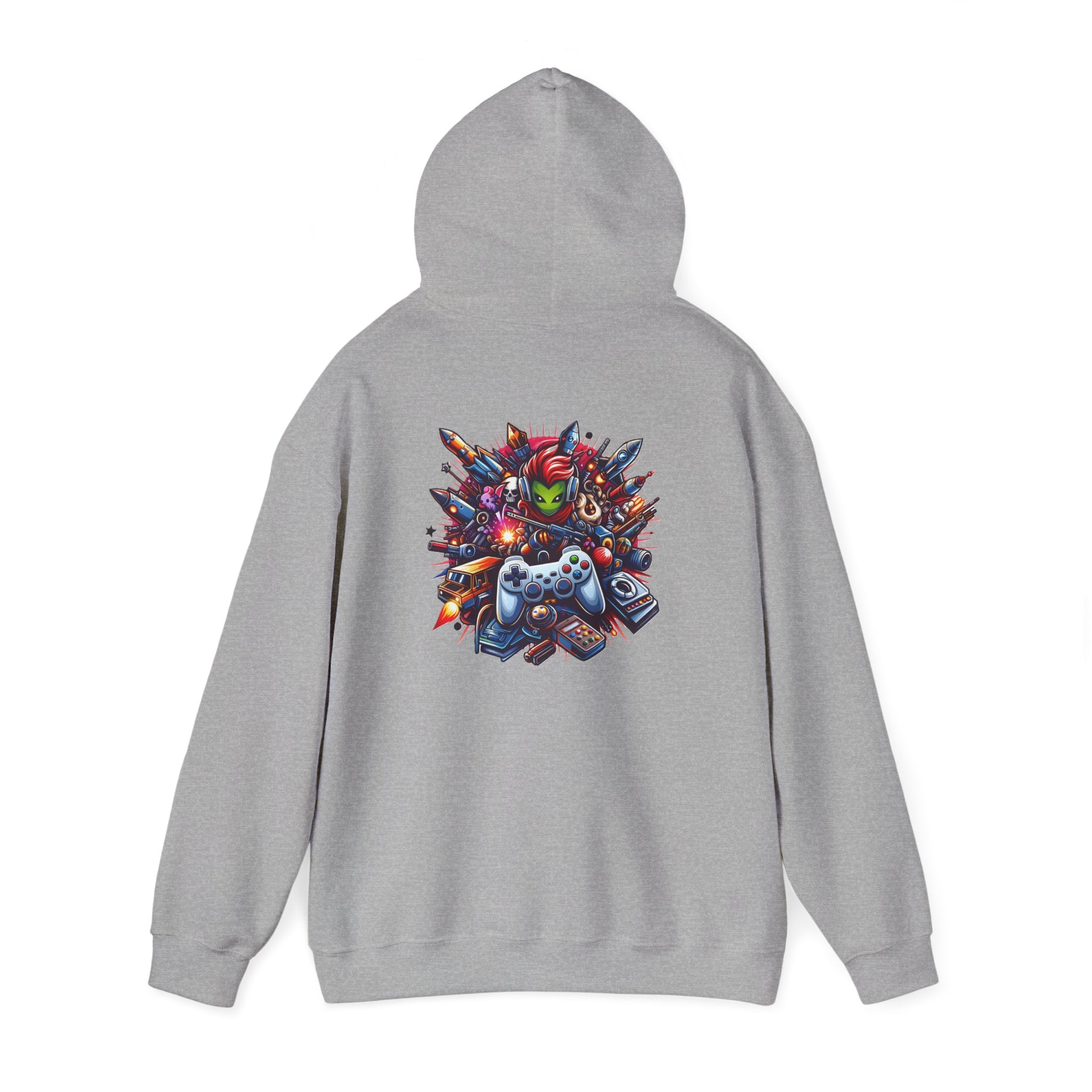 Gaming Controls Graphic Hoodie — Retro Console Controller Gamer Sweatshirt