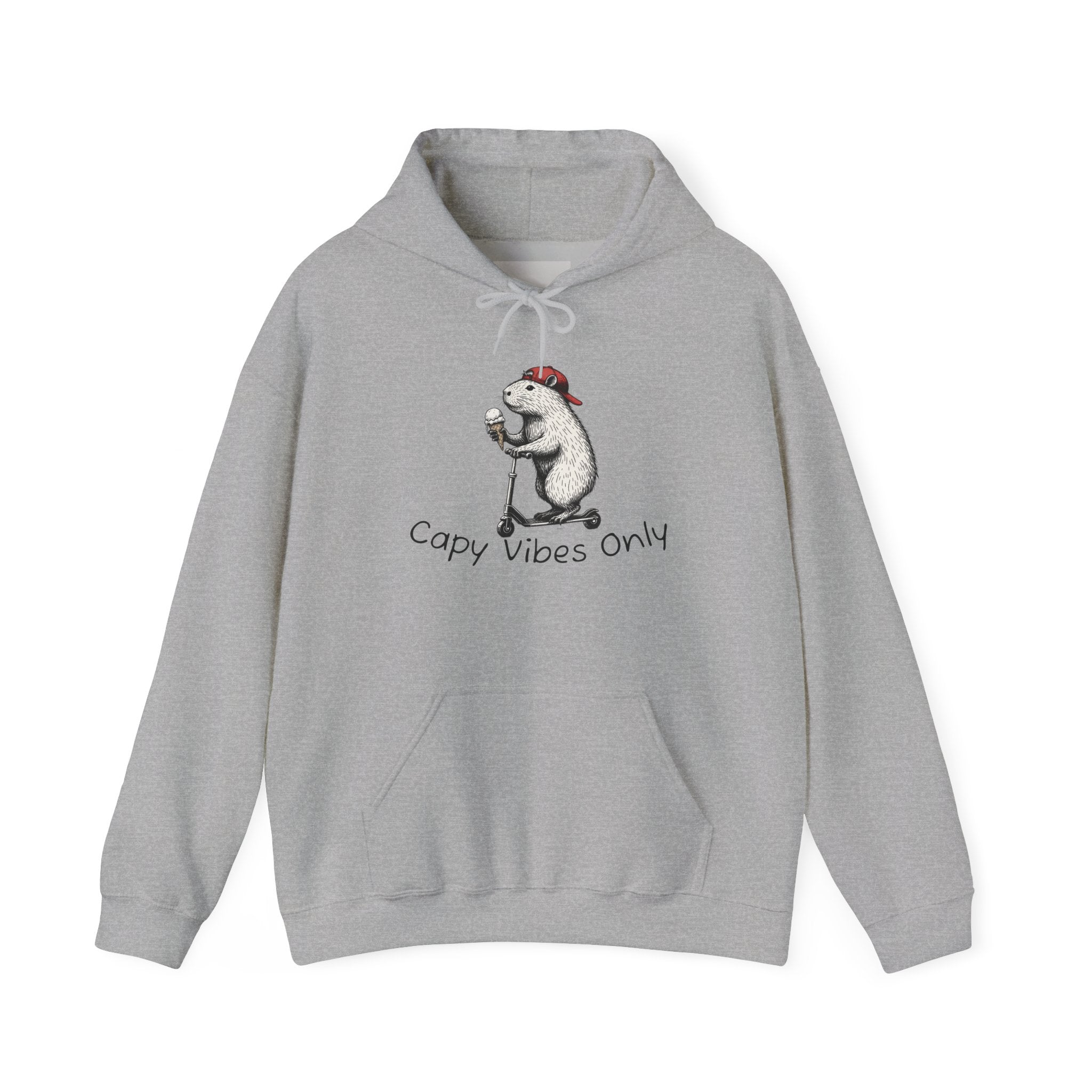 Capabury 'Cozy Vibes Only' Hoodie — Cute Polar Bear Illustration Sweatshirt