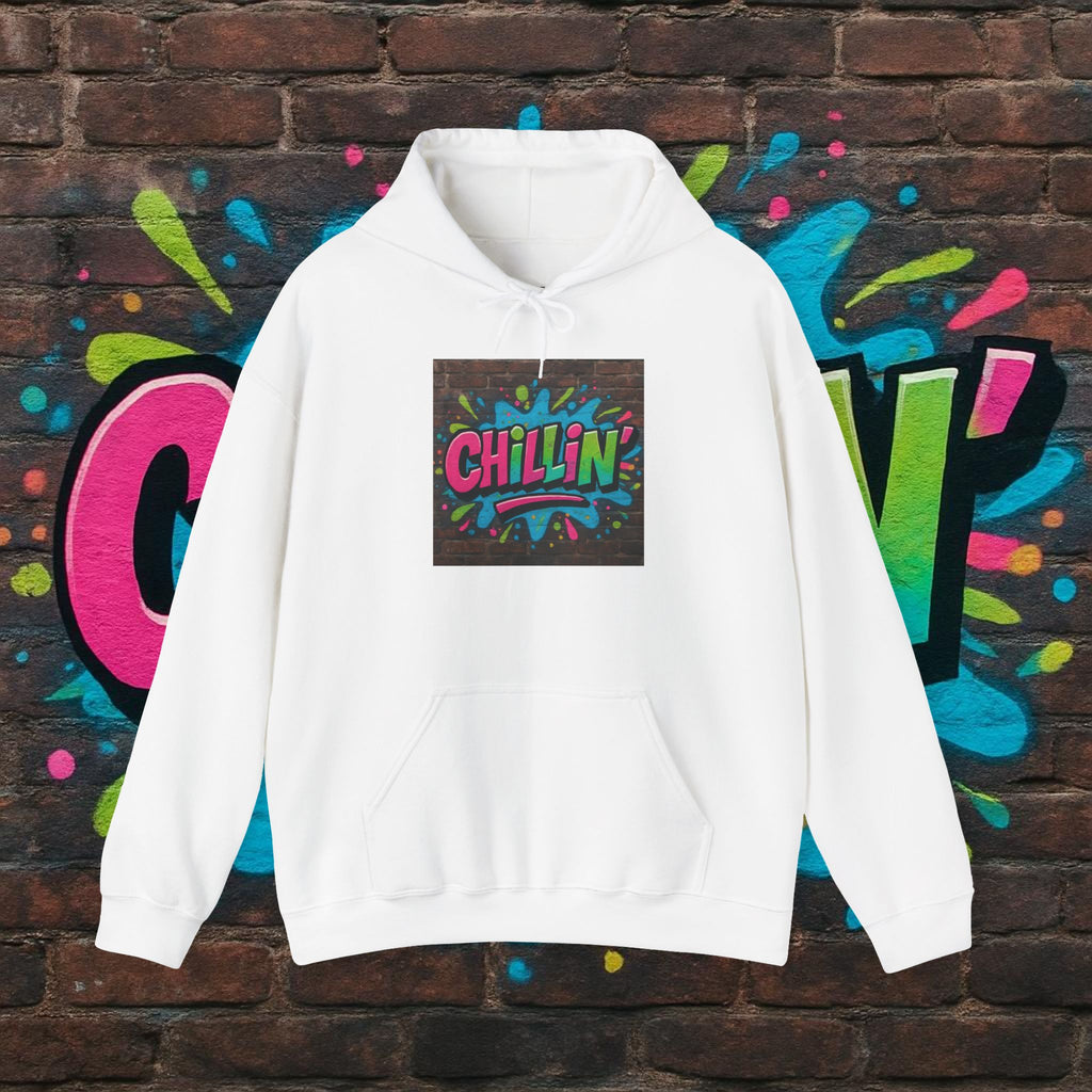 Chillin' Graffiti Hoodie - Colorful Street Art Pullover