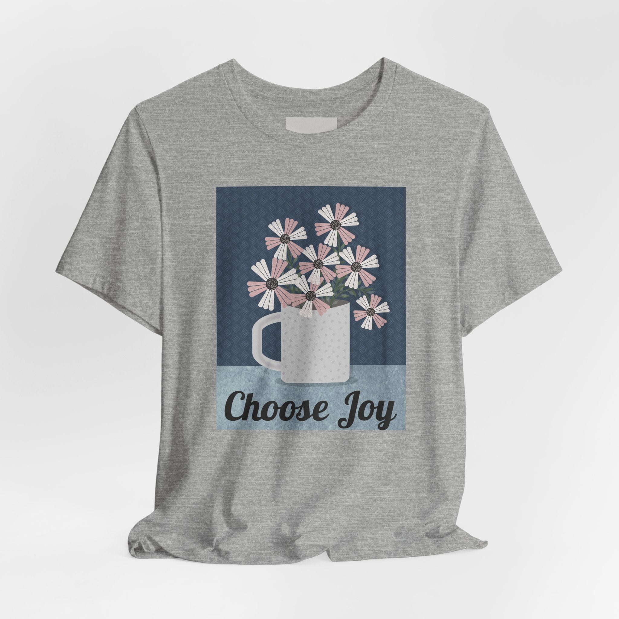 Choose Joy Floral Tee — Inspirational Graphic T‑Shirt