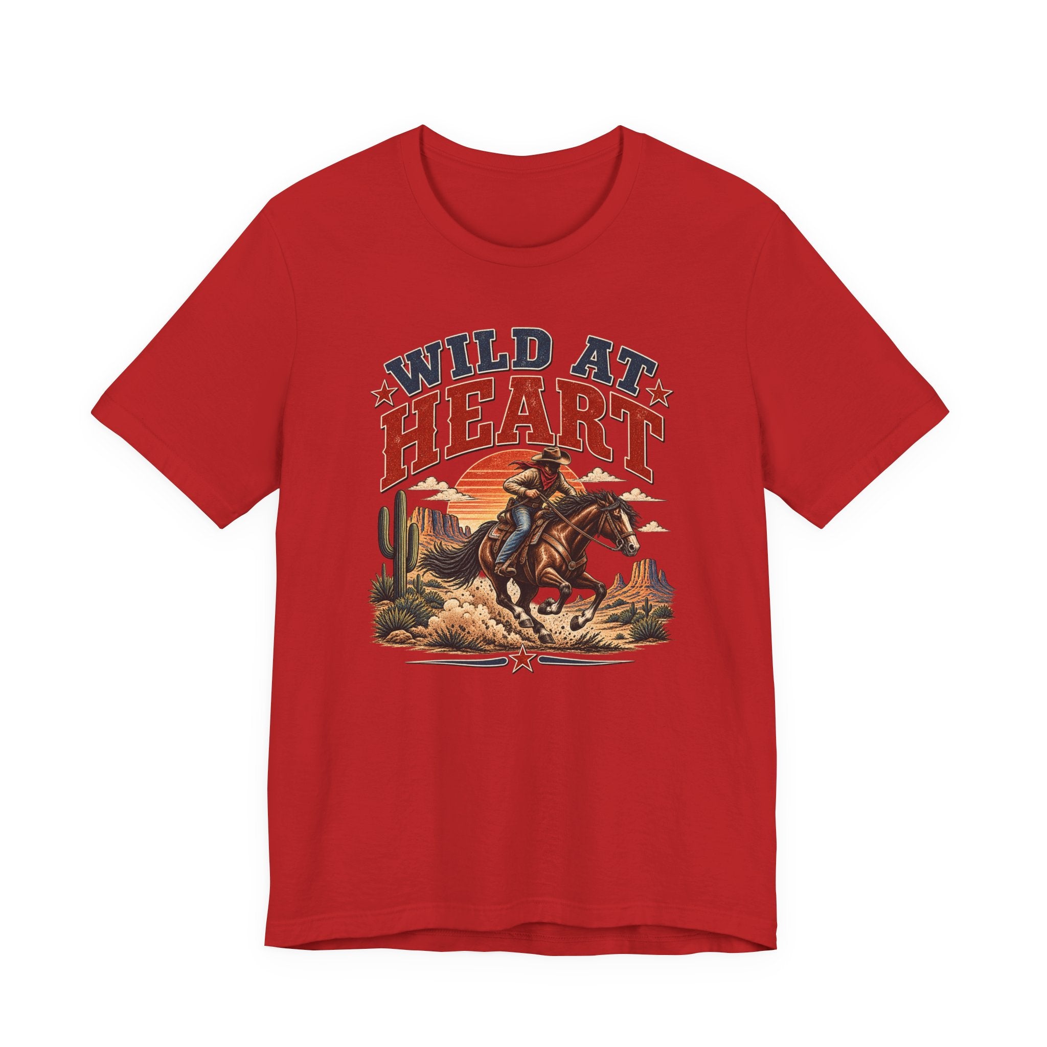 Wild at Heart Cowboy T-Shirt – Western Rodeo Graphic Tee