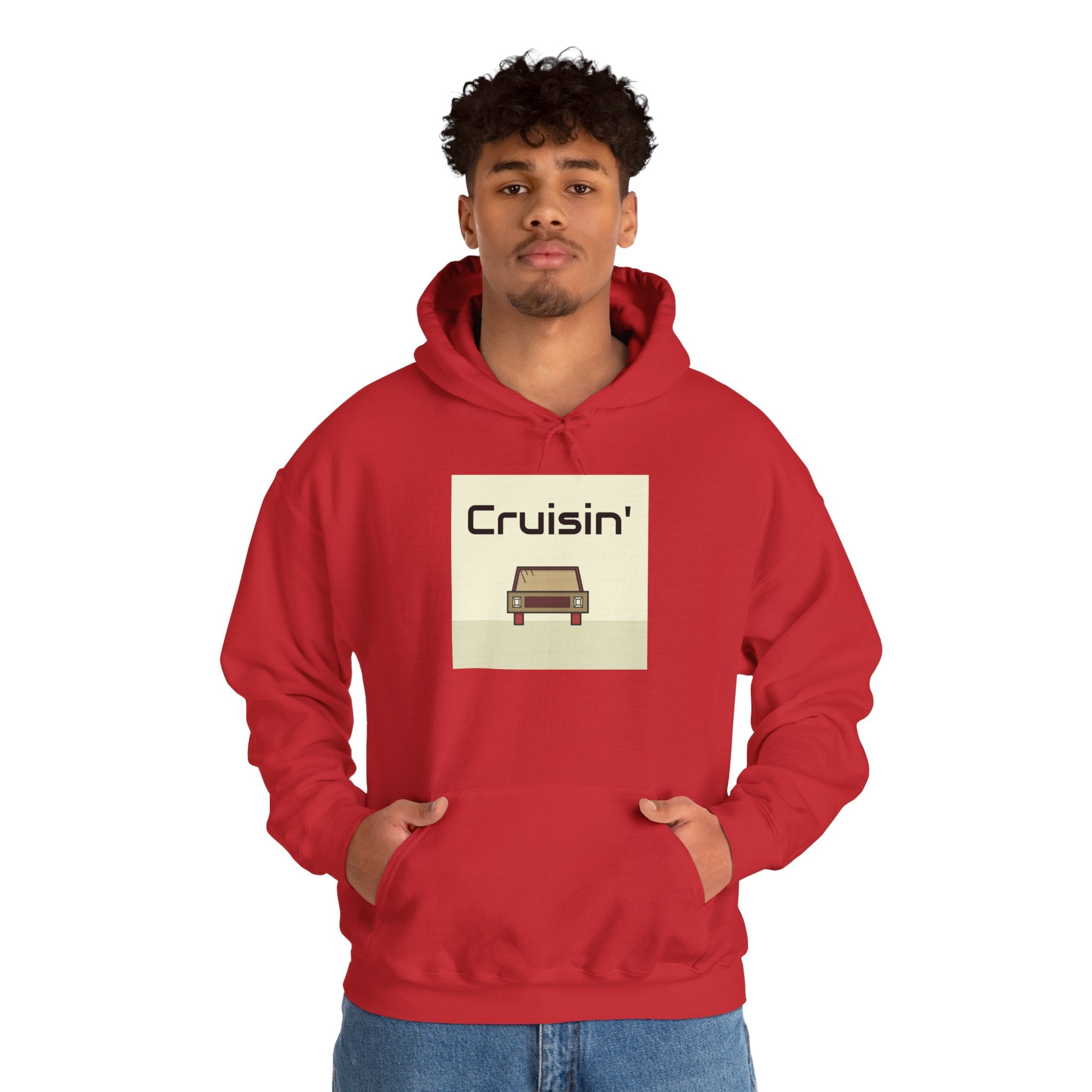 Cruisin' Retro Car Hoodie – Vintage Drive Graphic Sweatshirt