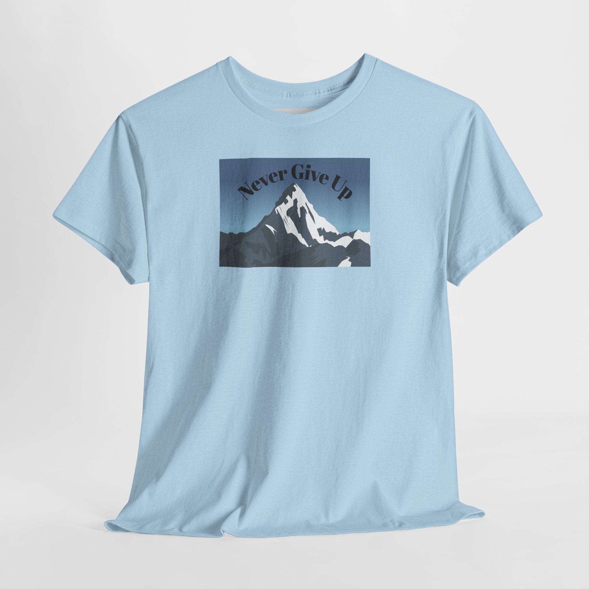 Never Give Up Mountain T-Shirt