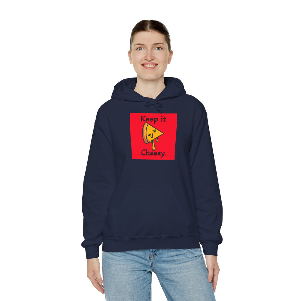 Keep It Cheesy Hoodie — Cute Melting Cheese Graphic Pullover