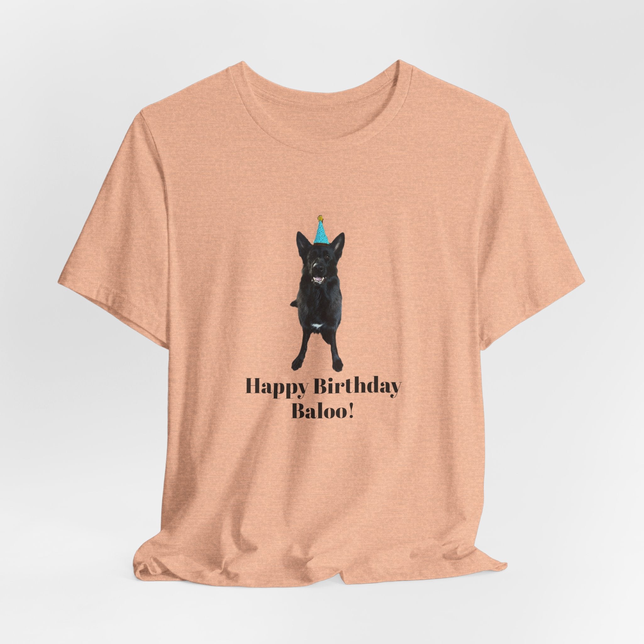 Birthday Dog Tee — "Happy Birthday Baloo!"
