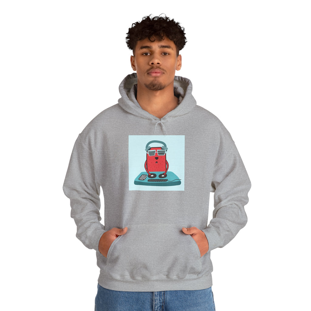 Hoodie — Retro Dj Character Graphic Hoodie