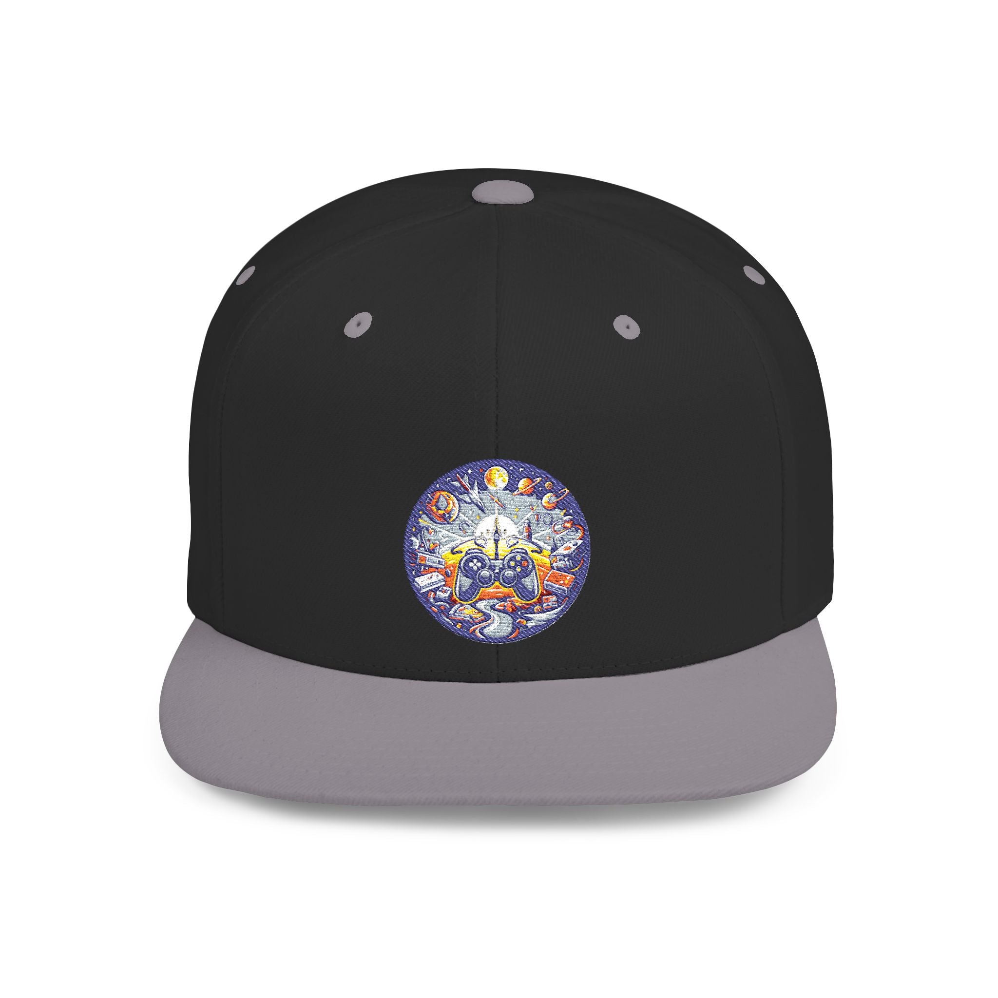 Embroidered Cosmic Gamer Snapback Hat