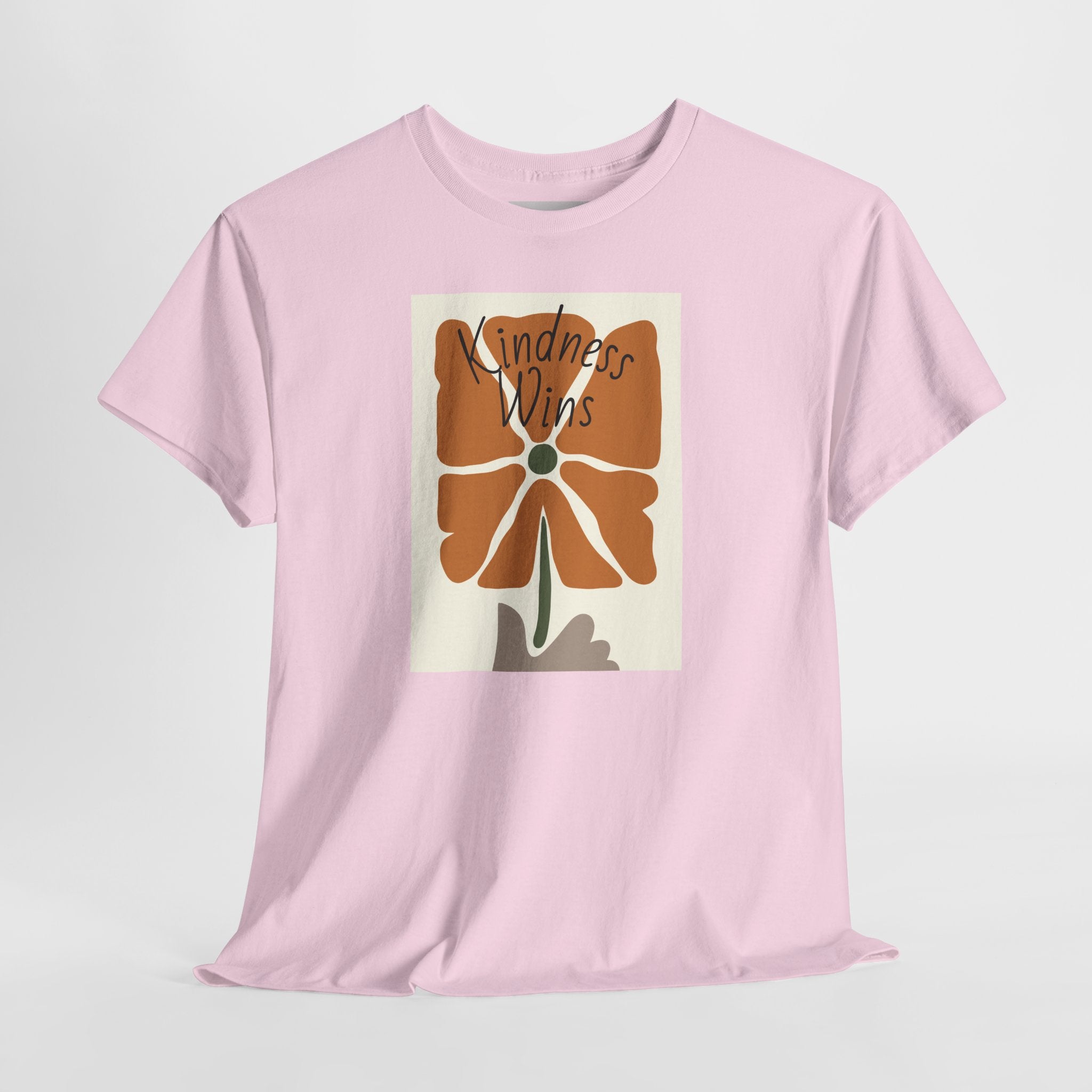 Kindness Wins T‑Shirt — Retro Floral Graphic Tee