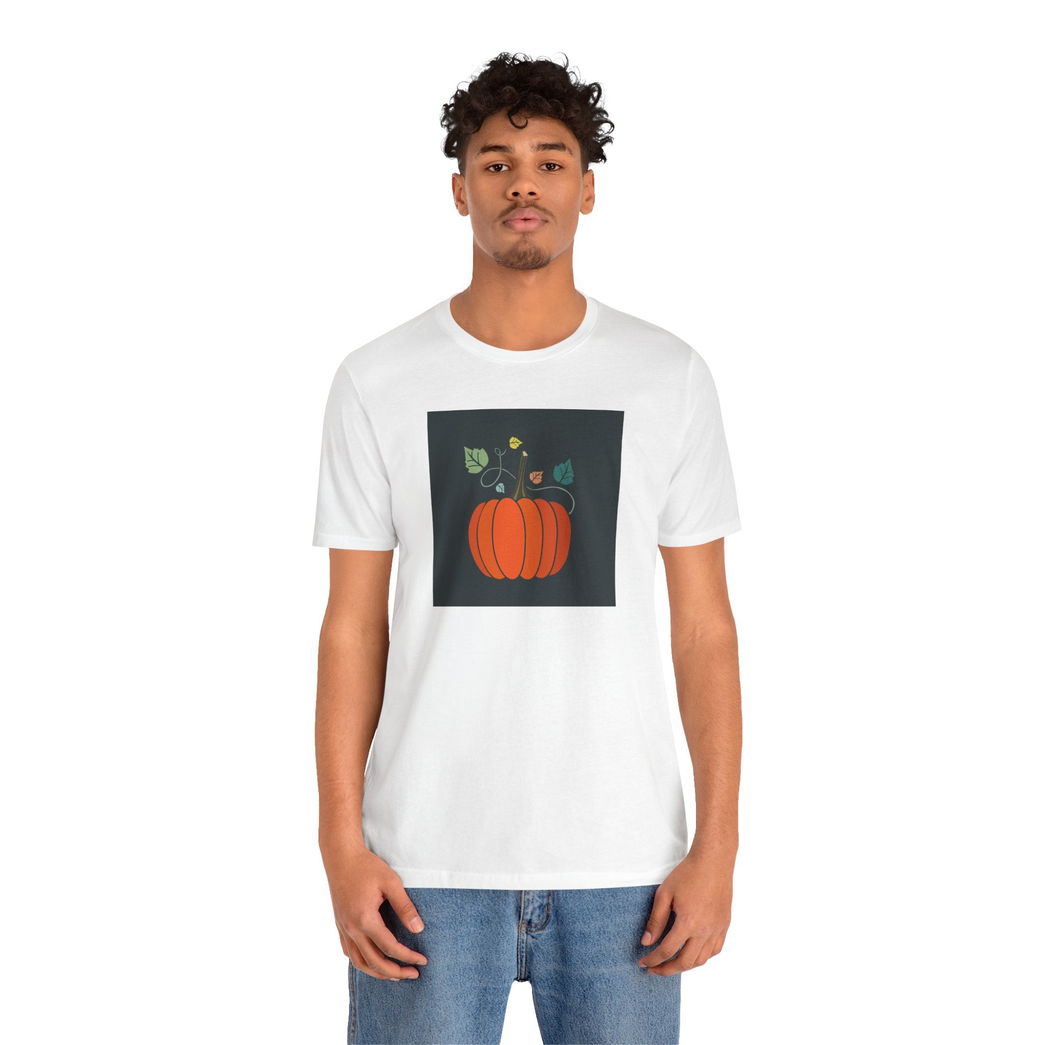 Pumpkin Illustration Tee — Autumn Pumpkin Graphic T-Shirt