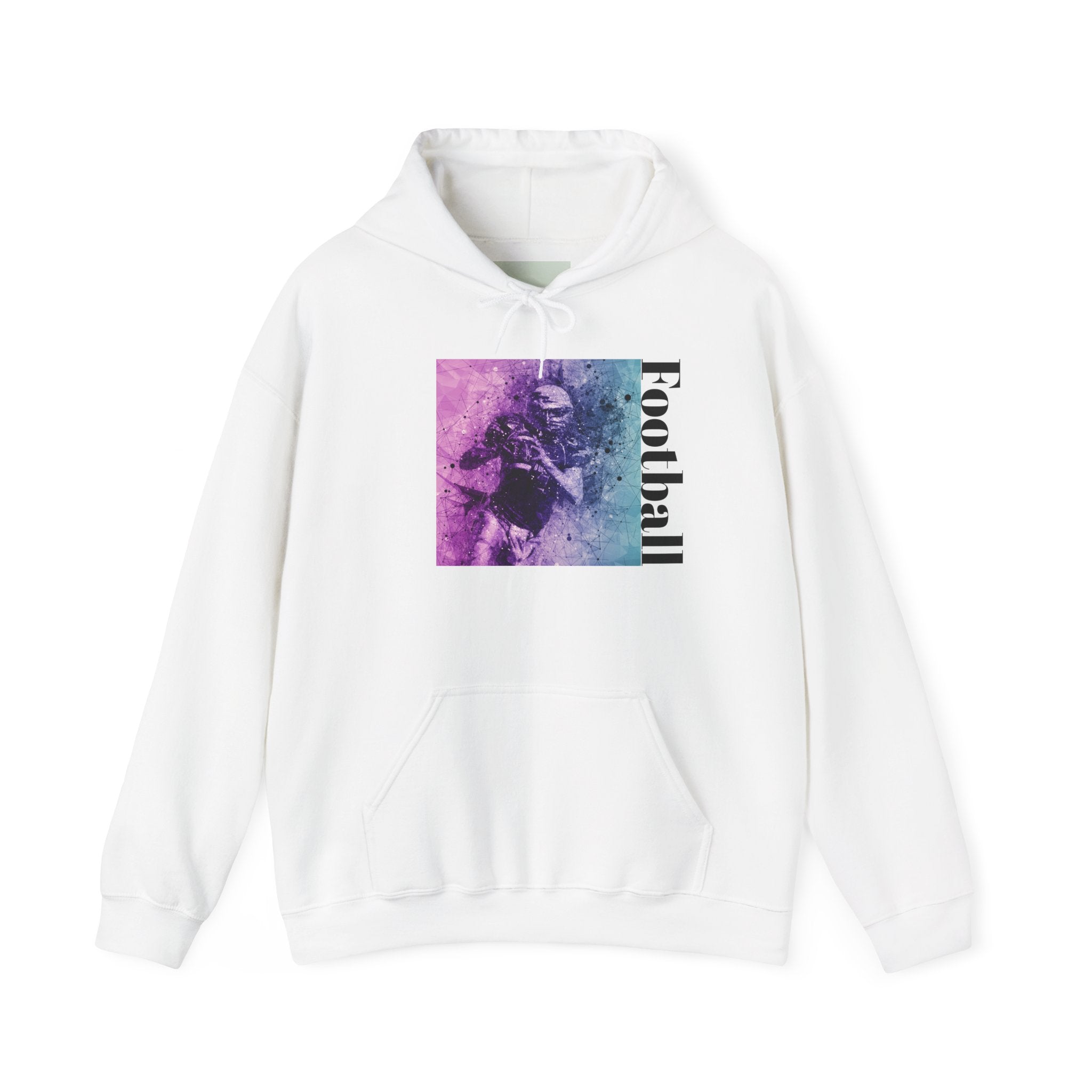 Football Player Vintage Art Hoodie – Grunge Athletic Pullover