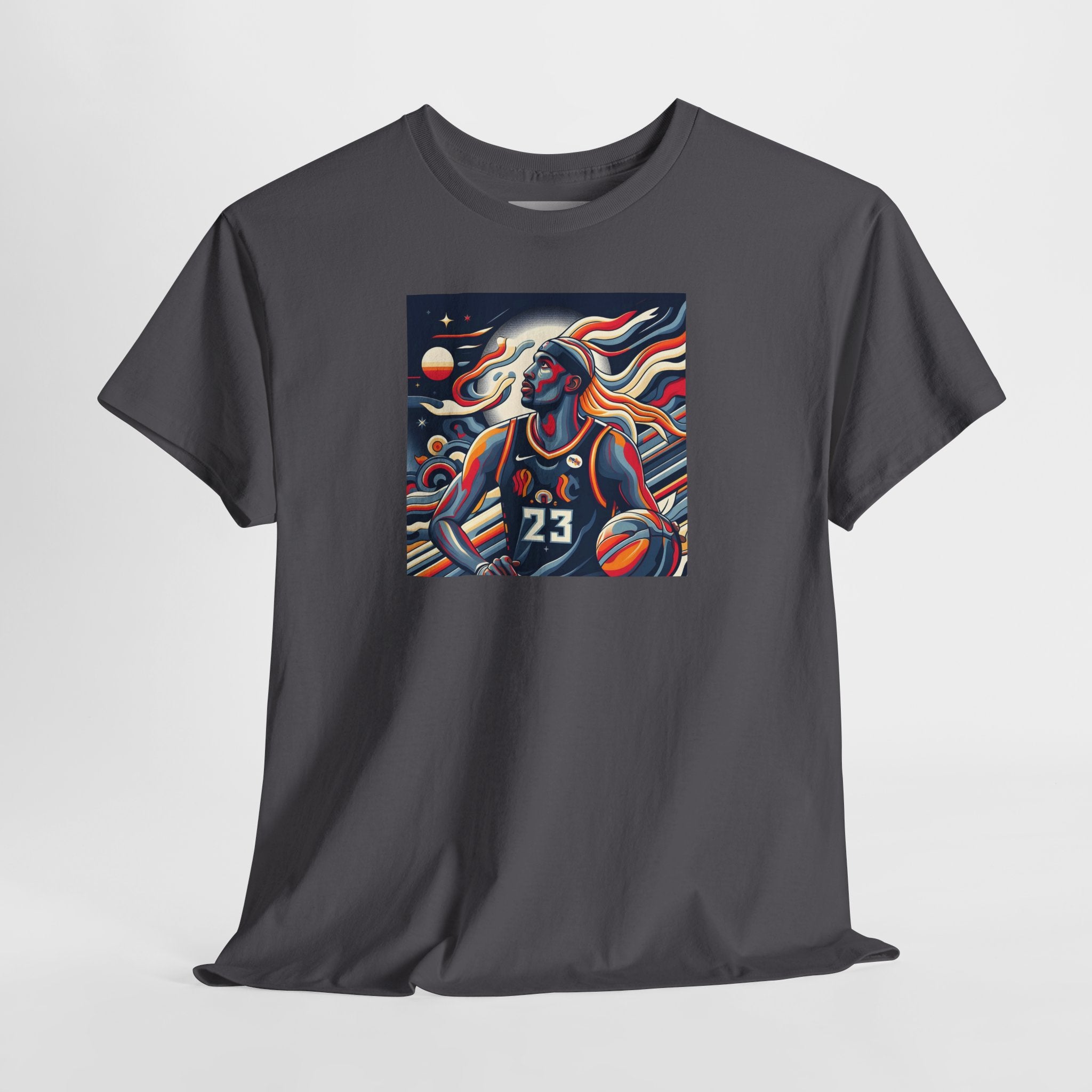 Basketball Art Tee — Abstract Player Illustration ("23")